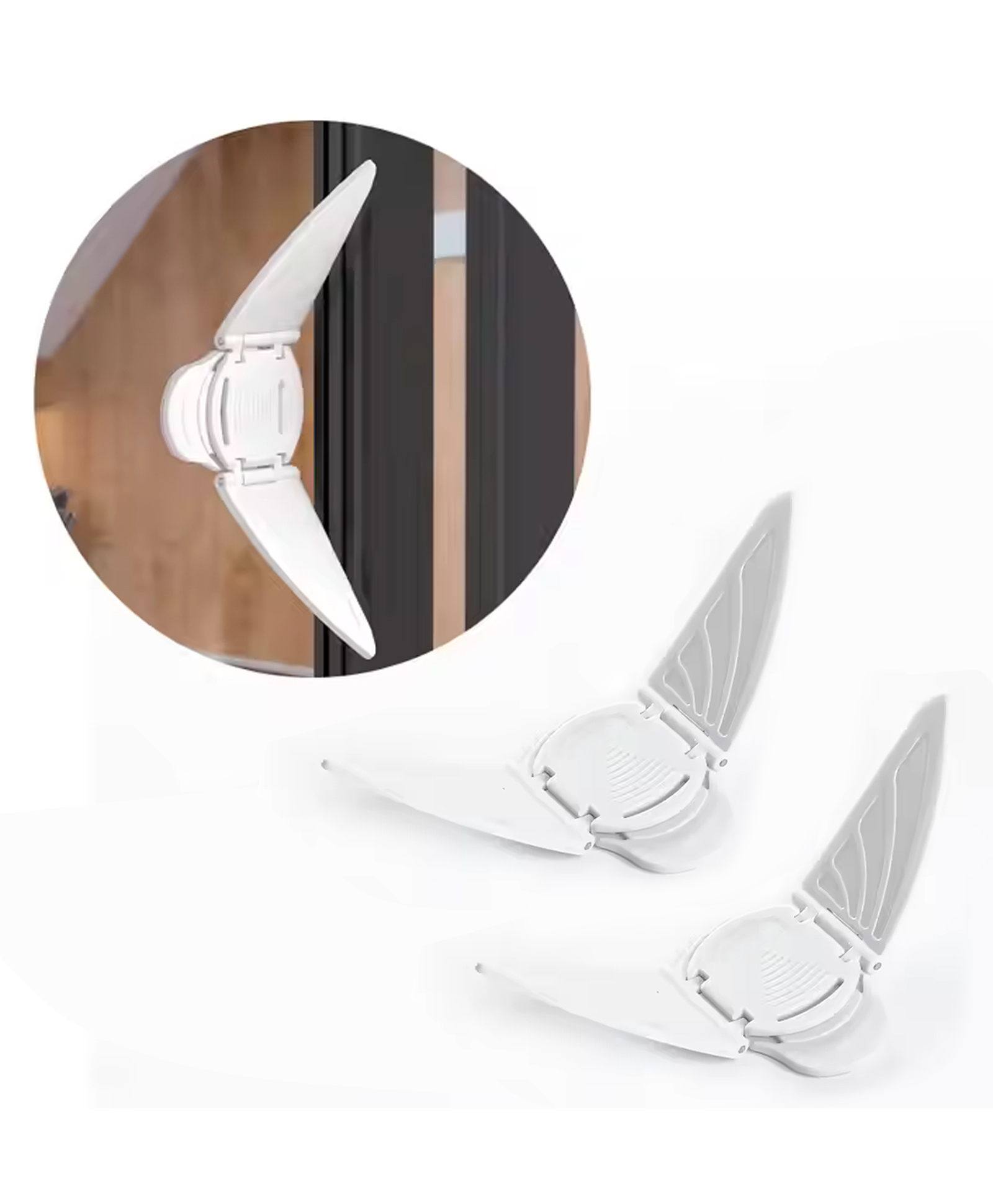 Safe-O-Kid (Pack of 2) Elegant Butterfly Shaped Window Lock - Finger Safety Protector for Sliding Windows & Doors - BPA Free-image-29
