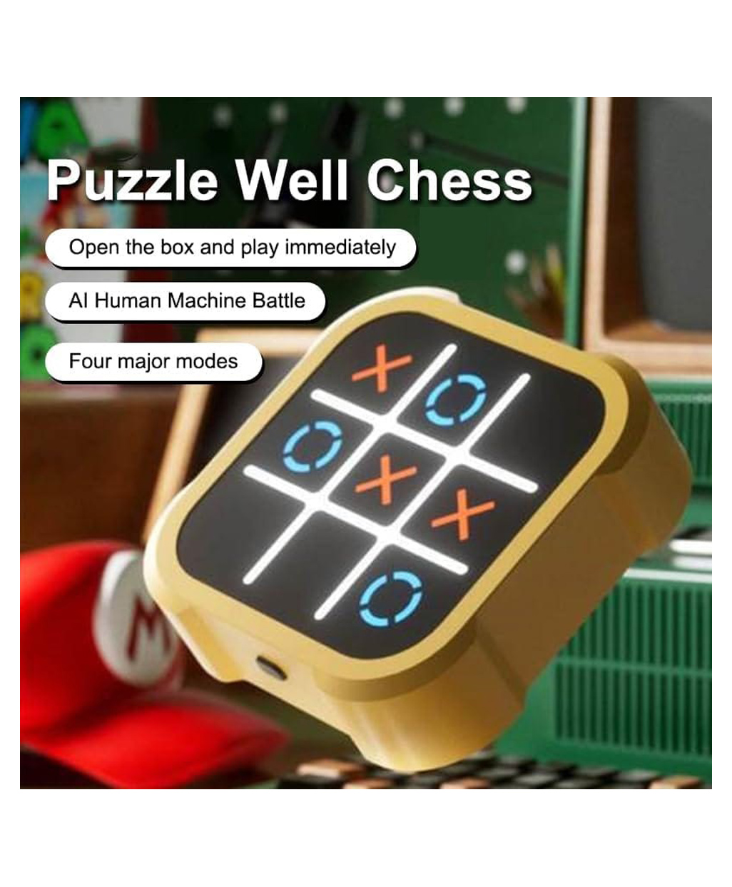 Azhari Battery operatedTic-Tac-Toe Puzzle Board Game Toy Fot Kids Color & Design May Vary-image-12