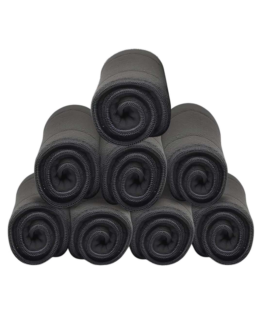 AEREX Reusable Black Inserts Pads for Diapers Bamboo Charcoal Inserts Liners Natures Cloth Diaper Liner Wet Free Booster Inserts Nappy Inserts for Baby Cloth Diapers (Pack of 8)-image-35