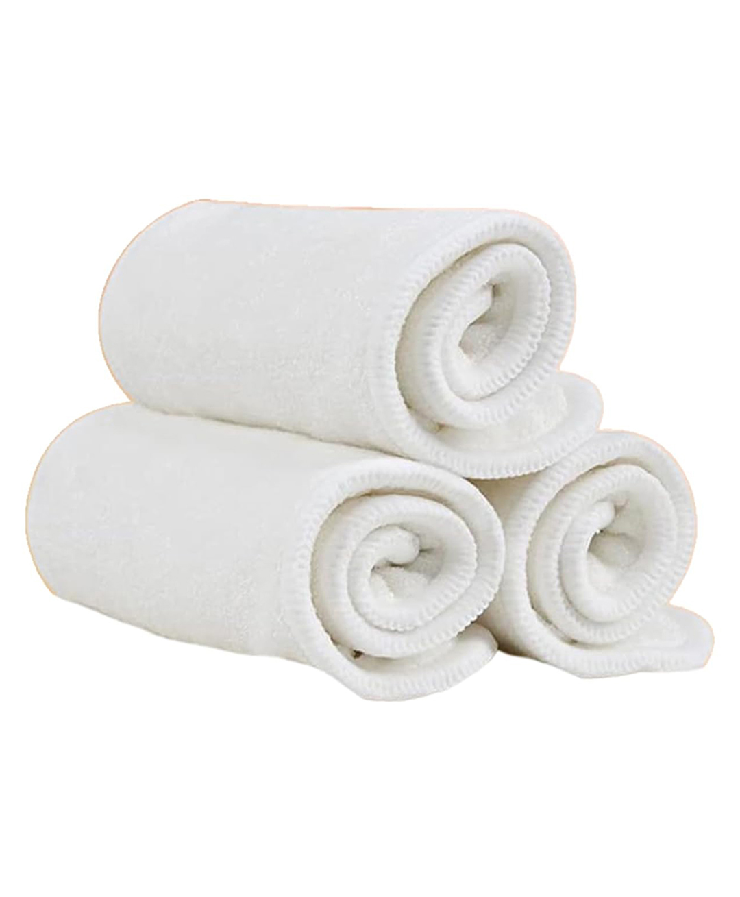 AEREX Reusable White Inserts Pads for Diapers Bamboo Charcoal Inserts Liners Natures Cloth Diaper Liner Wet Free Booster Inserts Nappy Inserts for Baby Cloth Diapers (Pack of 3)-image-39