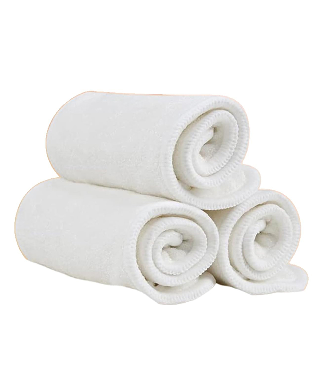 AEREX Reusable White Inserts Pads for Diapers Bamboo Charcoal Inserts Liners Natures Cloth Diaper Liner Wet Free Booster Inserts Nappy Inserts for Baby Cloth Diapers (Pack of 5)-image-40
