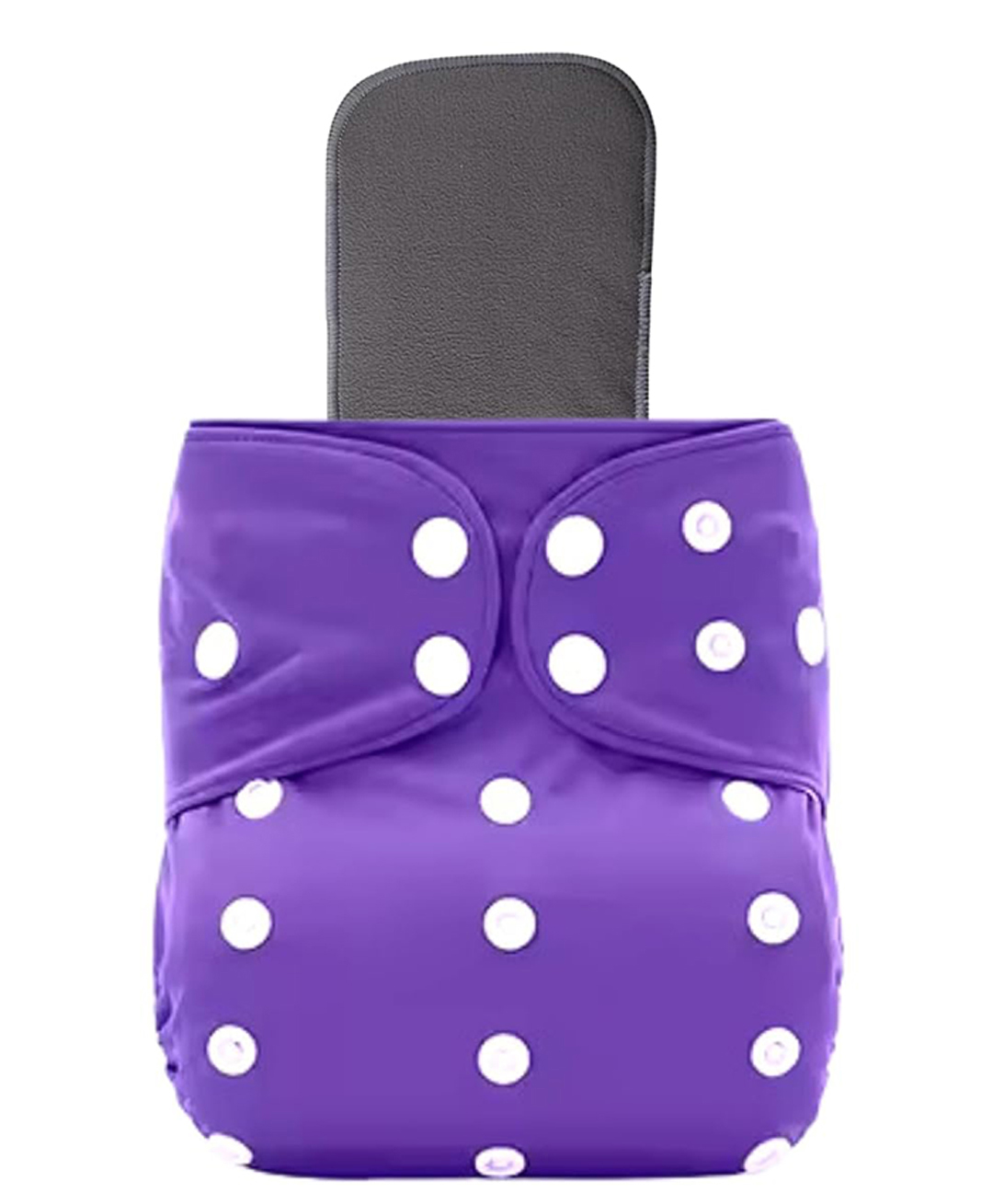 AEREX Reusable Baby 1 Cloth Diapers For 6 Months to 3 Years With 1 Black Insert Pad Leak Proof Washable Diapers For New Born Babies Adjustable Pocket Cloth Diaper Nappies (Purple)-image-47