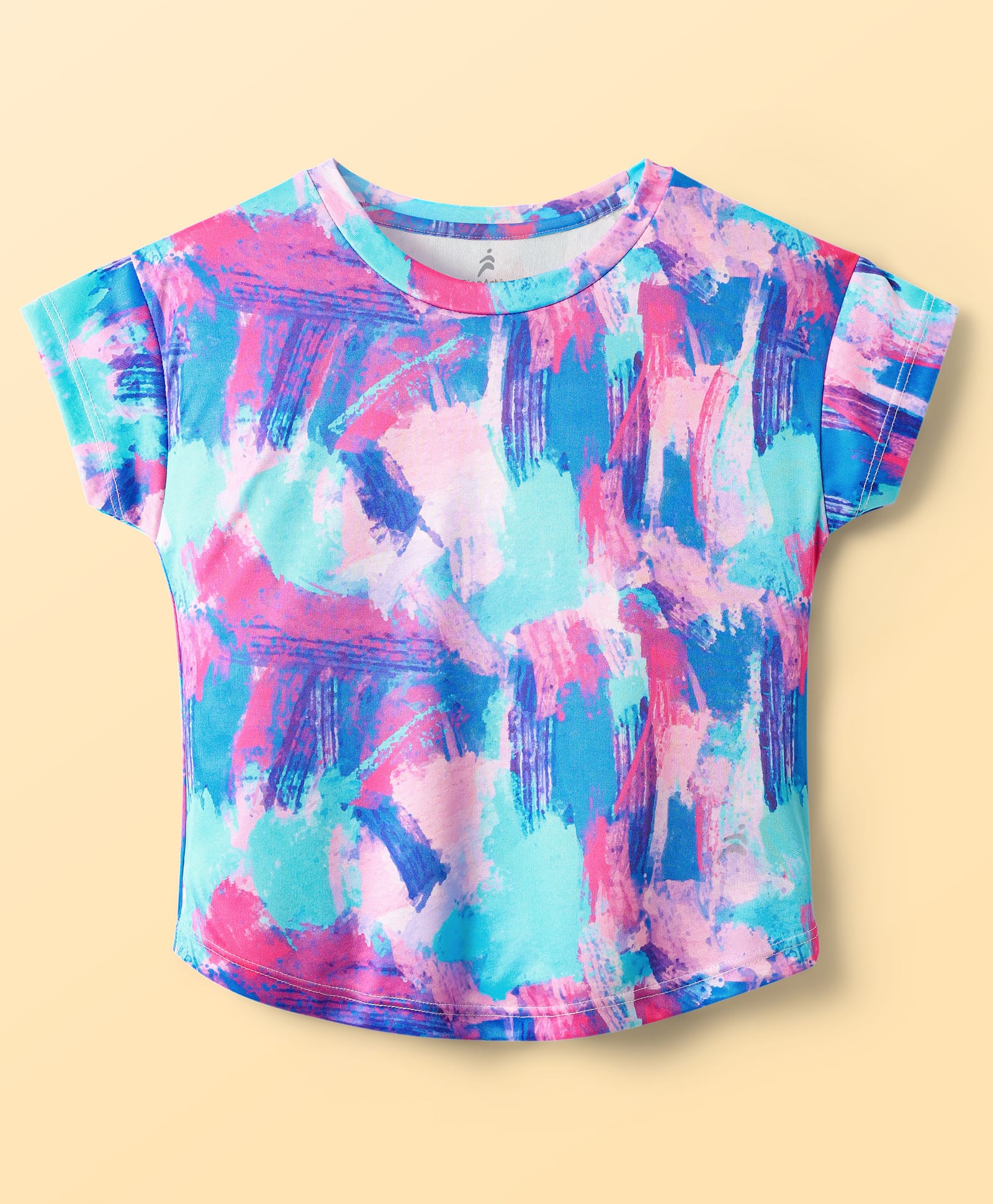 Pine Active Knit Half Sleeves Printed T-Shirt - Blue-picture-24