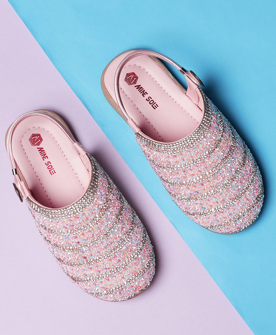 Mine Sole Stones & Beads Embellished Sandals - Pink-picture-27