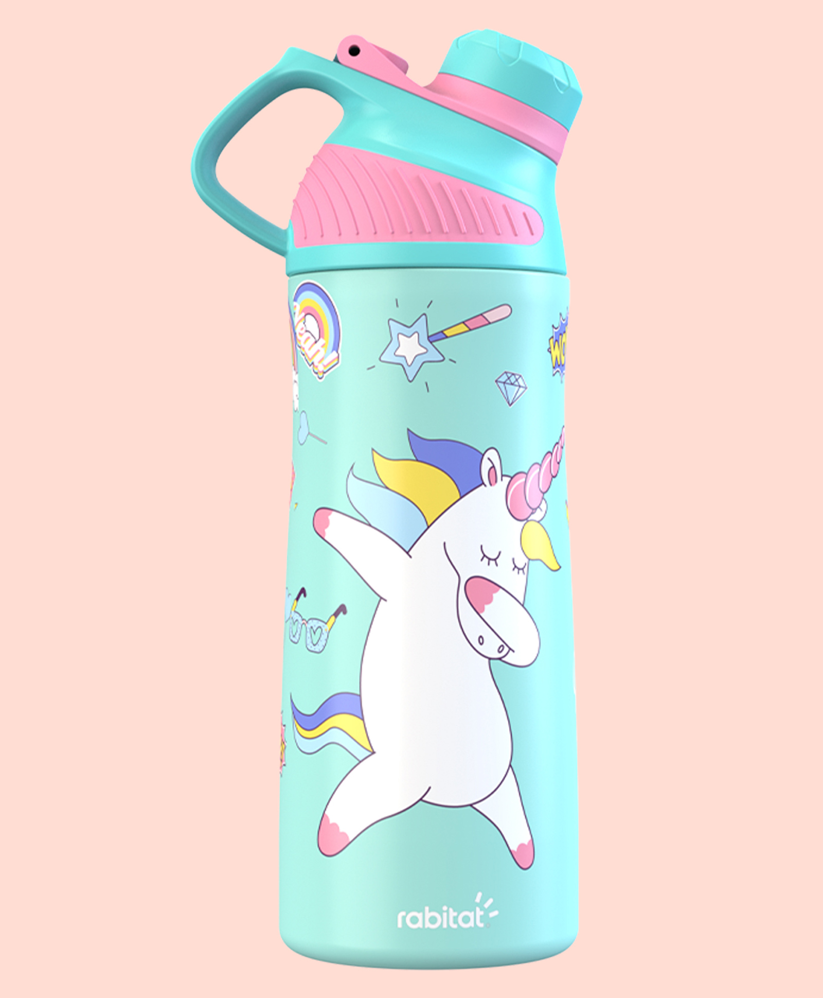 Rabitat Zylo Vacuum Insulated Bottle With Unicorn Print - 550 ml-picture-12
