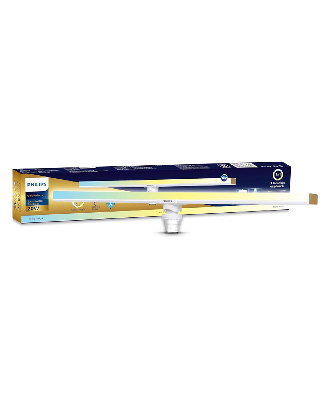 PHILIPS Lighting 20W B22 LED T-Beamer | Scene Switch T-Beamer for Home & Decoration | Color: Tunable White | Pack of 1 | Gold Perform Series-image-27