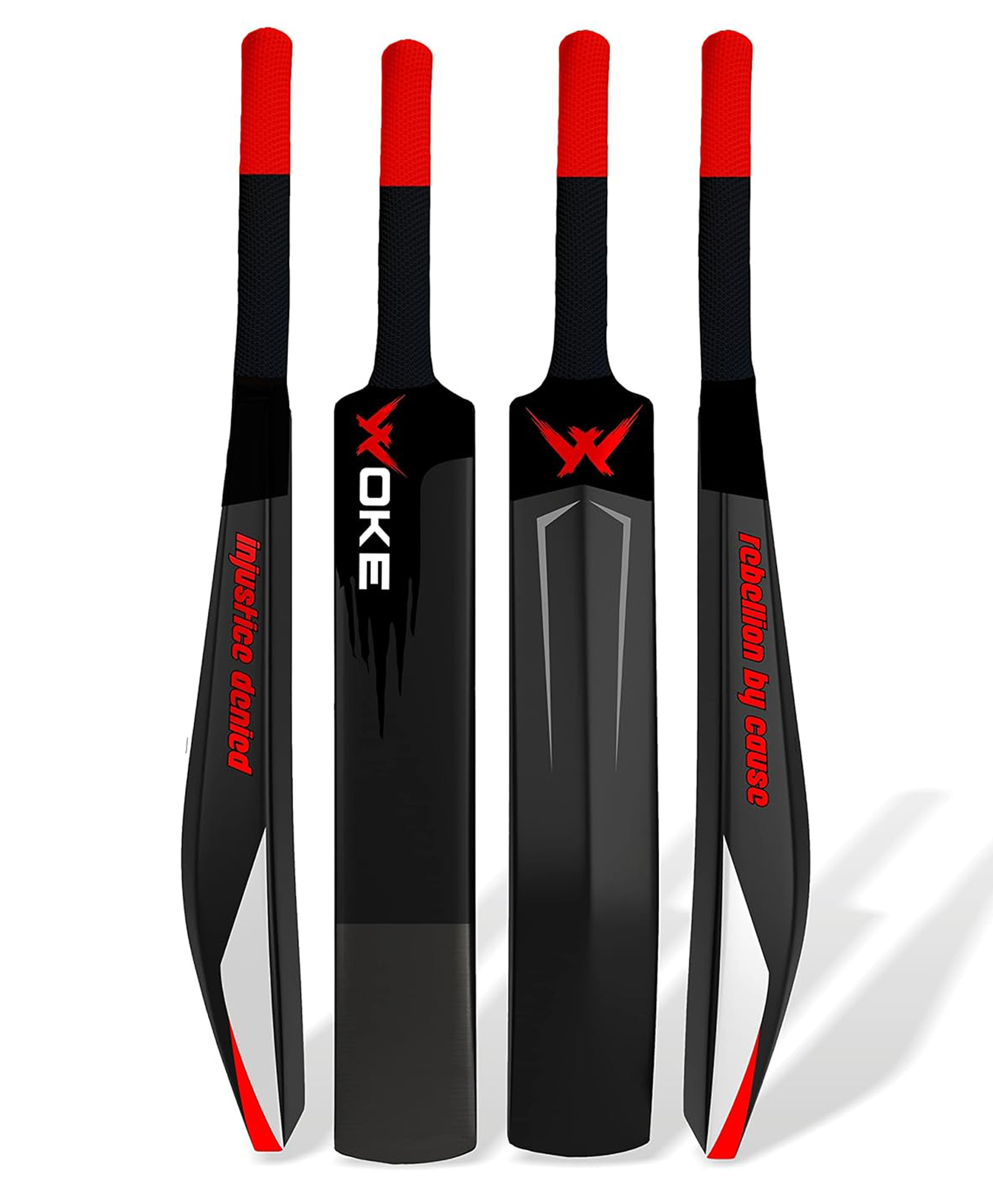 Woke Stalwart Heavy Duty Plastic Cricket Bat,Full Size (L 86.36 x B 11.43 cm) Premium Bat for All Age GroupsKids/Boys/Girls/Adults (STALWART (Black))-picture-13