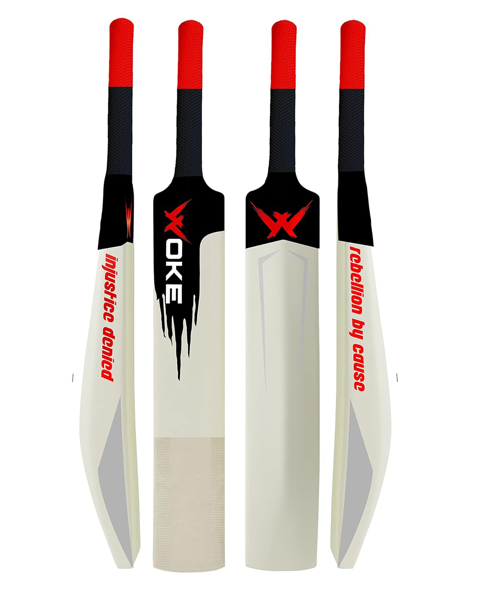 Woke Stalwart Heavy Duty Plastic Cricket Bat,Full Size (L 86.36 x B 11.43 cm) Premium Bat for All Age GroupsKids/Boys/Girls/Adults (STALWART (Natural))-image-2