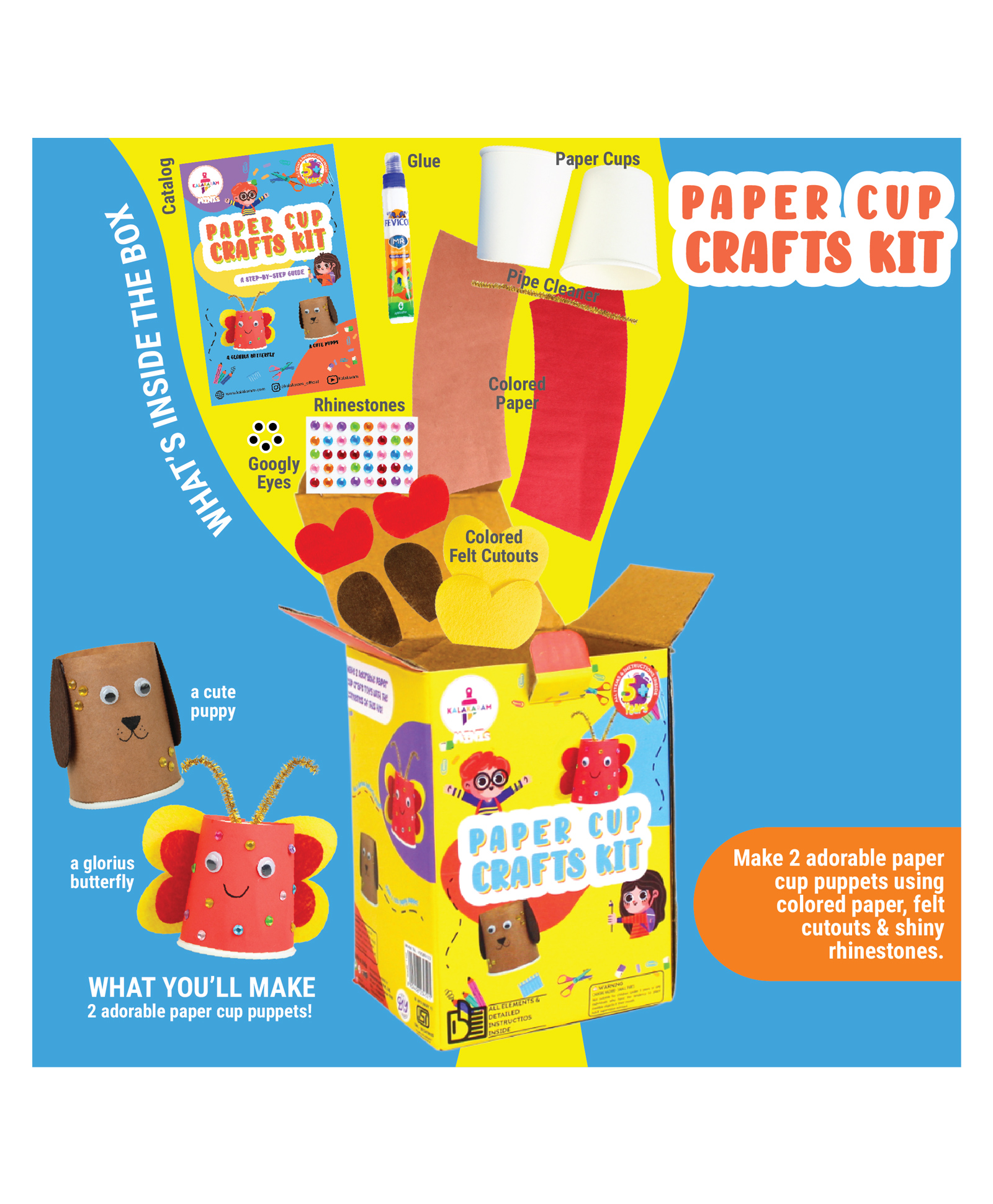 Kalakaram Paper Cup Mini Kit - Multicolor-picture-23