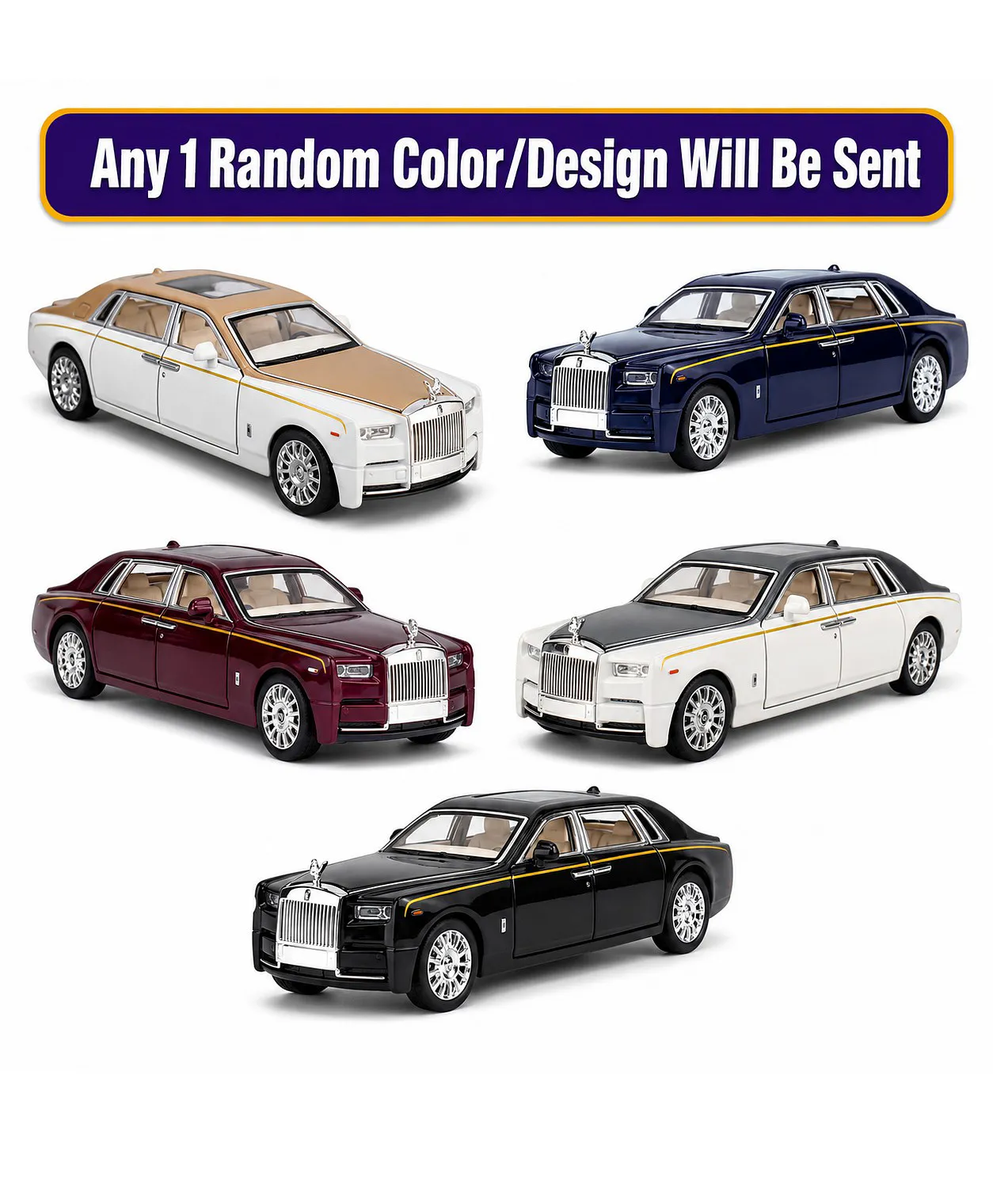 ADKD 1:24 Scale Die Cast Rolls Royce Phantom Car Model Metal Car