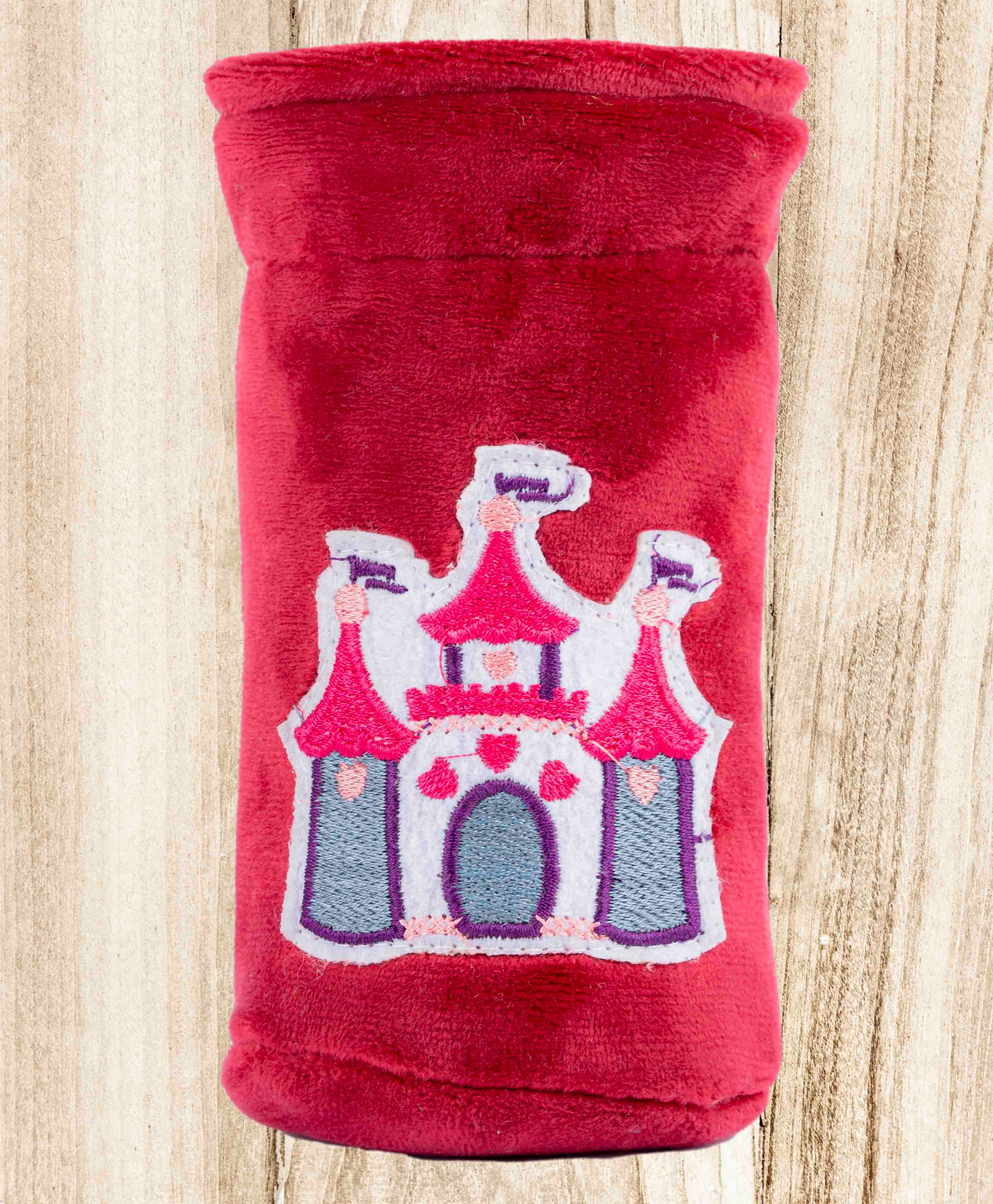 Mittenbooty Baby Broad Neck Bottle Cover for feeding Bottle upto 260 ml & 330 ml Castle Patchwork - Red-image-45