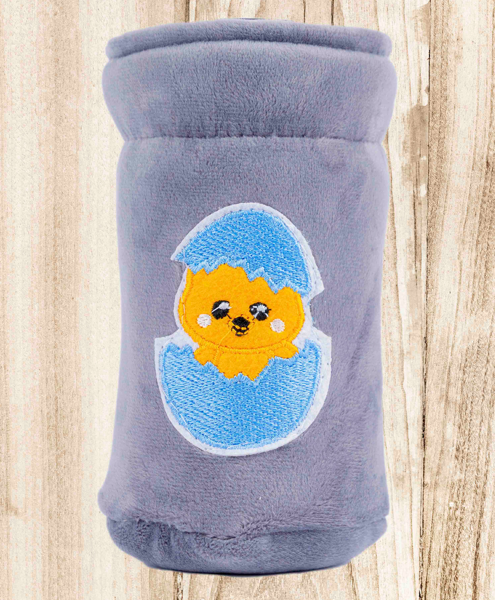 Mittenbooty Baby Broad Neck Bottle Cover for Feeding Bottle upto 150 ml Egg Hatching Patchwork - Grey-image-34