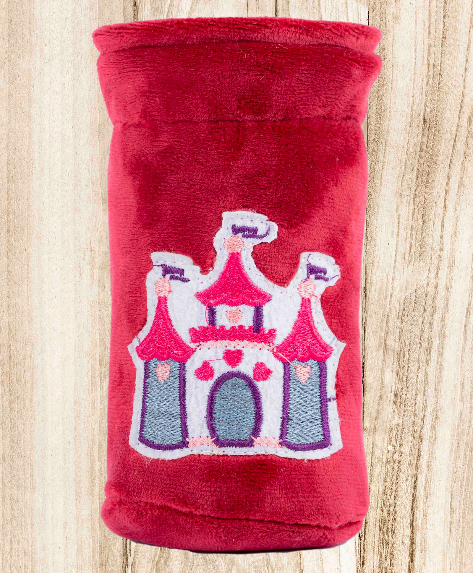 Mittenbooty Baby Broad Neck Bottle Cover for Feeding Bottle upto 150 ml Castle Patchwork - Red-image-44