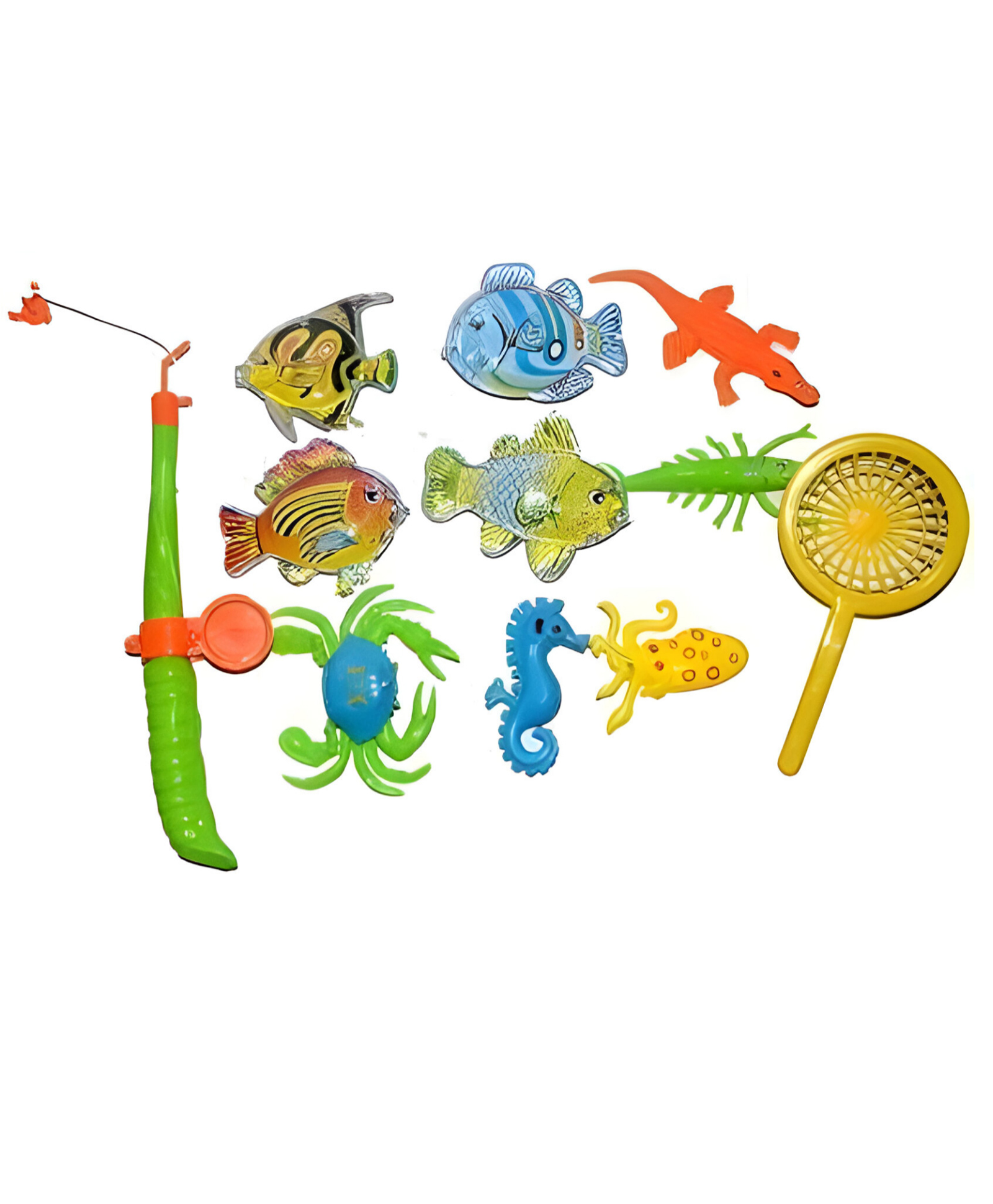 NEGOCIO Magnetic Fishing Toy Game with Fishing Rod and Colourful Fishes, a Role Play Game for Kids- Pack of 1- Color May Vary-picture-18