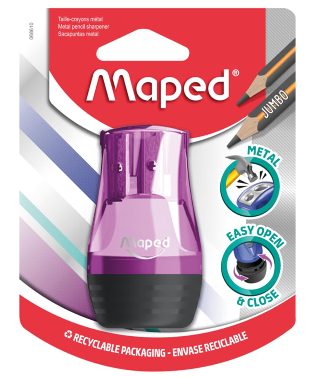 Maped Tonic 2 Holes Pencil Sharpener Purple - Pack of 1-picture-7