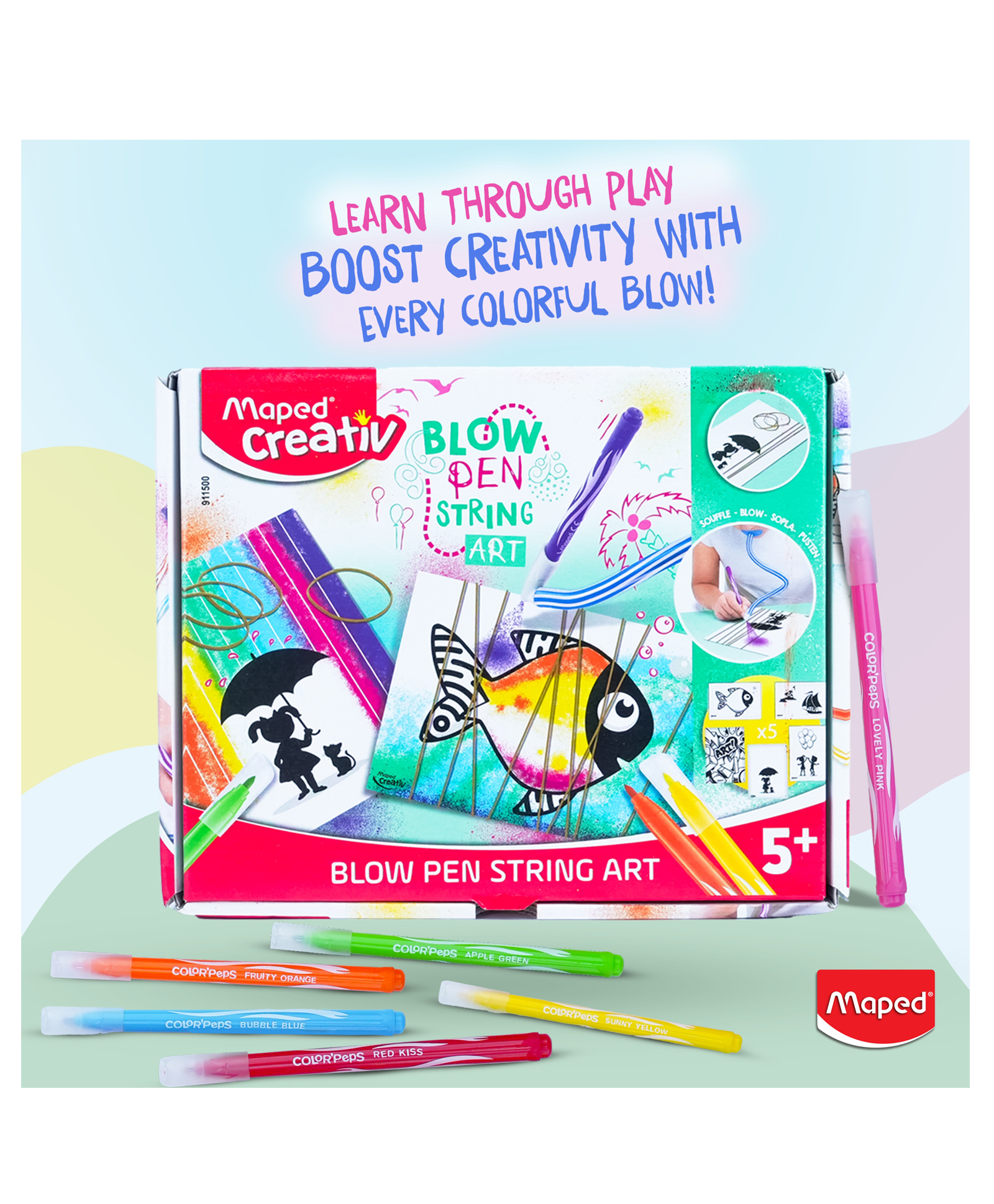 Maped Blow Pen String Art - Pack of 22-image-46