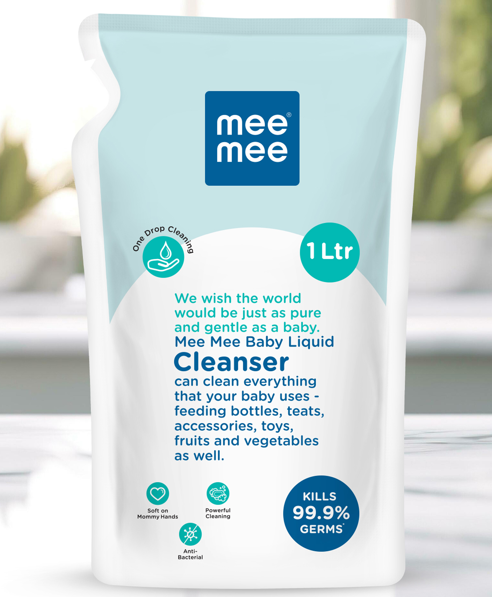 Mee Mee Baby Accesories & Vegetable Liquid Cleanser - 1000 ml