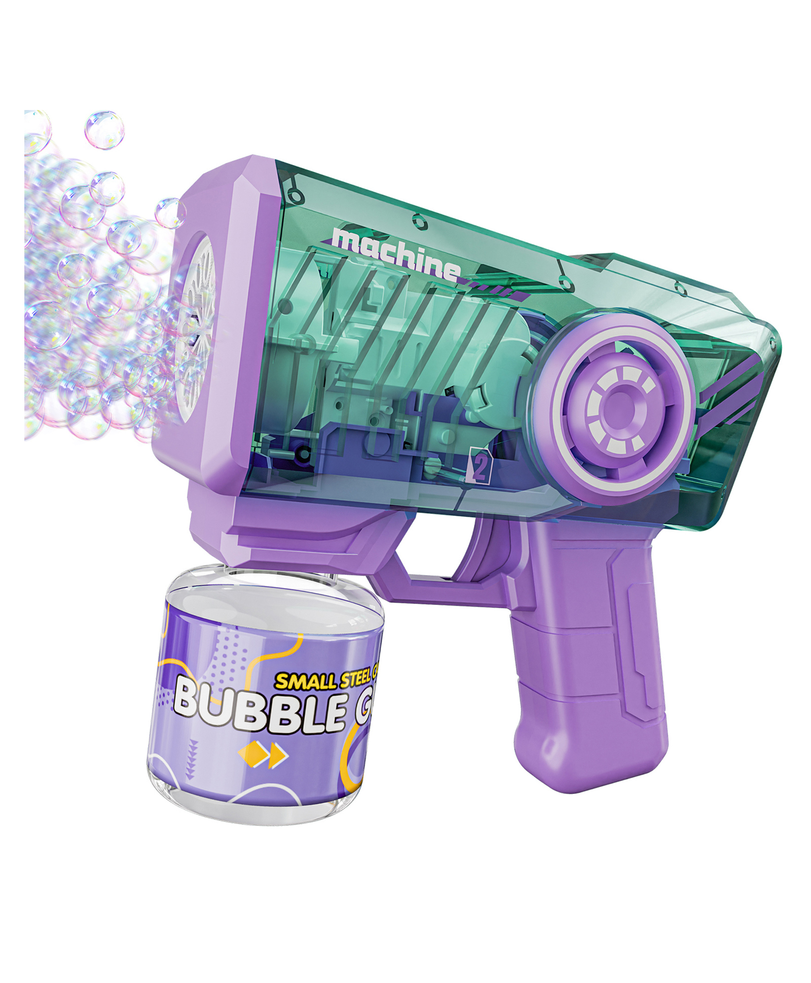 Happy Hues Automatic Bubble GunLED Light-Up Bubble Machine for Kids, Includes Bubble Solution, Perfect for Parties & Outdoor Fun!-picture-23