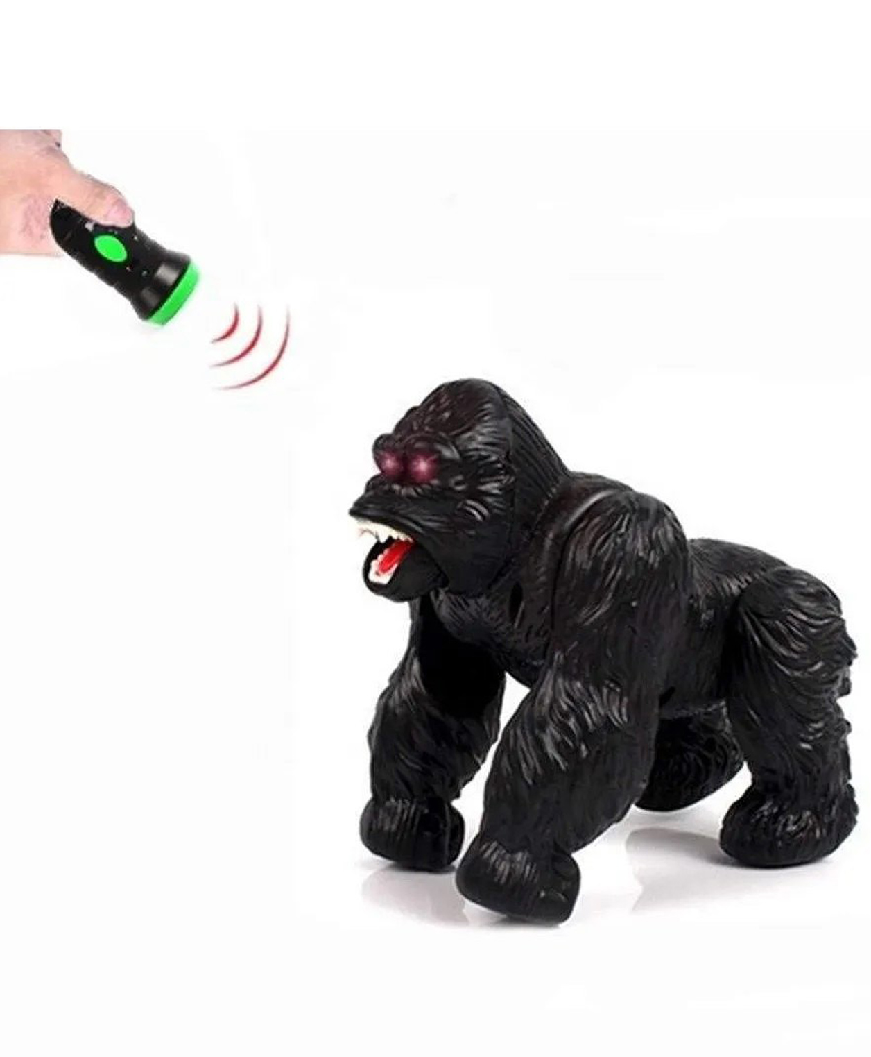 Azhari Light Sensor Rc Gorilla high simulation funny remote control gorilla animal toy with sound and lights for kids Color Design May Vary-image-18
