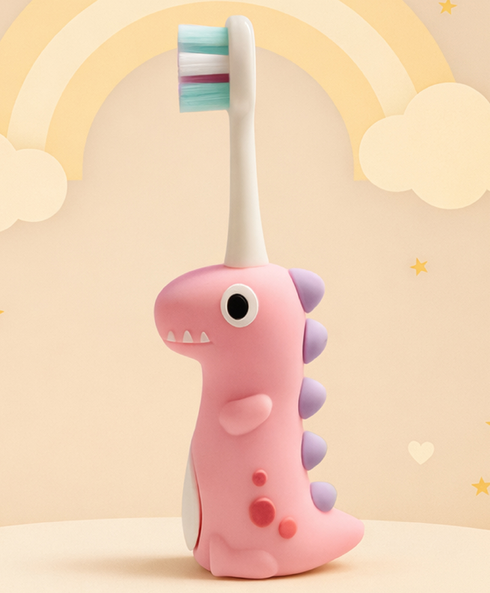 The Cheeky Kidzz Pack of 1 Baby Ultra Soft Bristles Training Toothbrush Cute Attractive Bear Cartoon Design for Newborn/Infants/Toddlers/Kids (1-7 Years) (Mutli-Color)-image-48