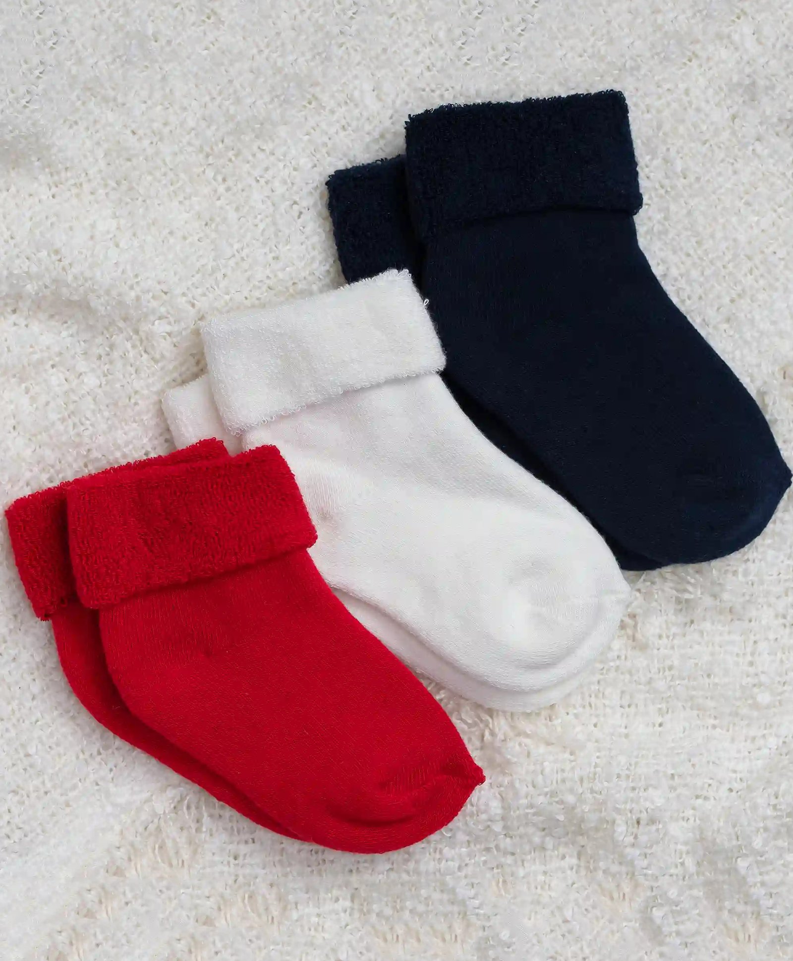 SuperBottoms Woolen Blend Pack Of 3 Solid Socks - Multi Colour-picture-11