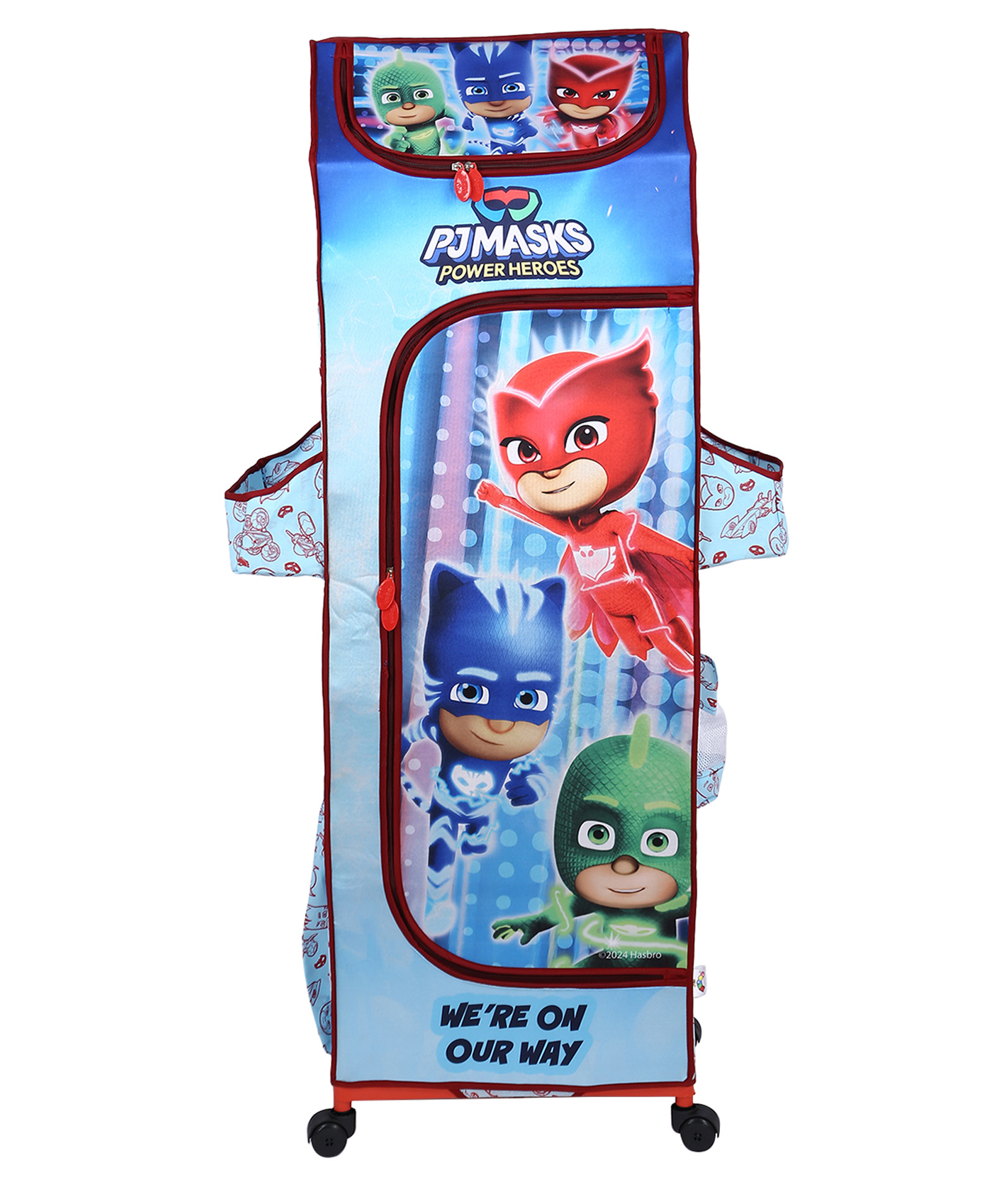 KUDOS HASBRO PJ Masks Wardrobe Wonder Cub 5 Shelves Foldable Wardrobe - Blue-image-42