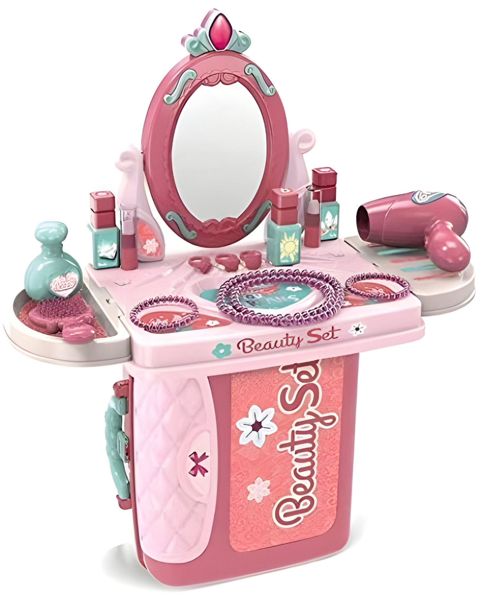 NEGOCIO 3-in-1 Carry Along Beauty Set Toy with Briefcase and 14 Accessories- Pack of 1- Color May Vary-image-34