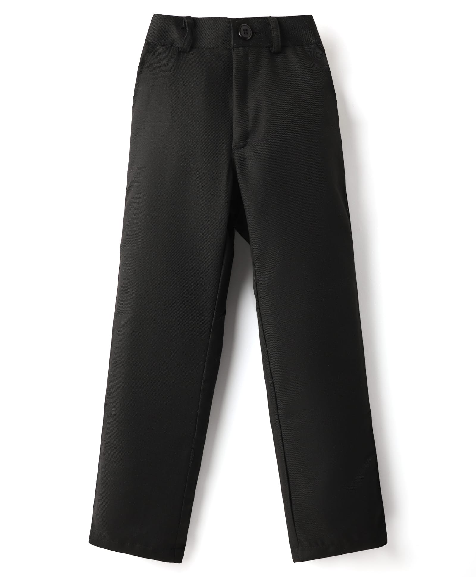 kookie kids india Kookie Kids Woven Full Sleeves Solid Back Elasticated Pant With Pockets - Black-picture-14