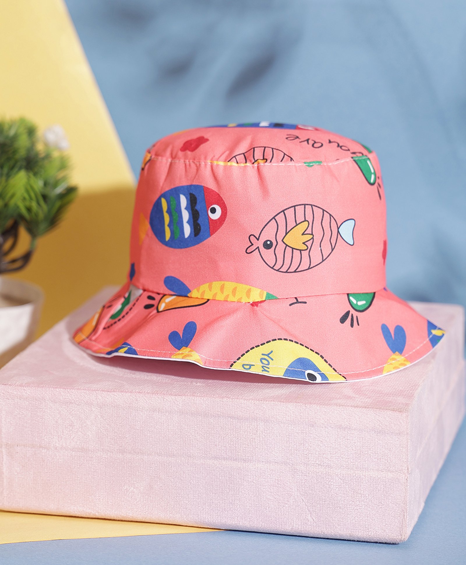 PASSION PETALS Cotton Fish Designed Summer Cap - Pink-image-20