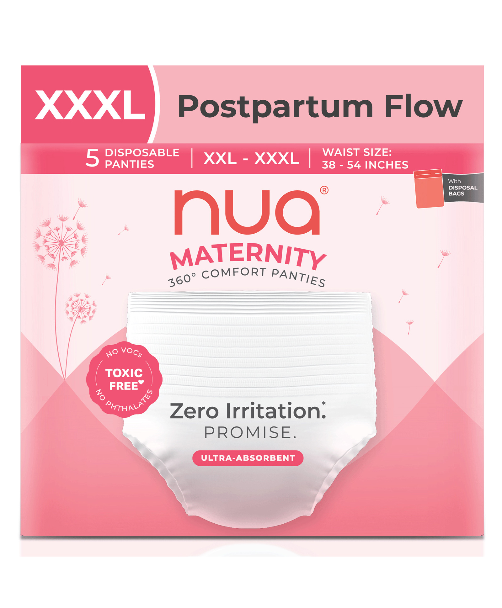 Nua Ultra-Absorbent Maternity Panties - 5 Pieces-picture-21
