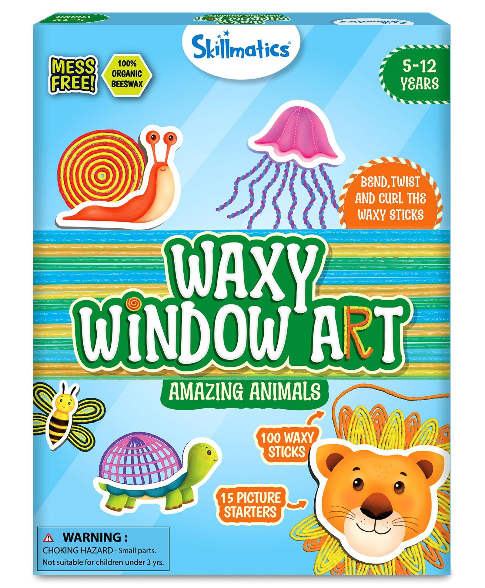 Skillmatics Art & Craft Activity - Waxy Window Art Animals, Mess-Free Art for Kids, DIY Craft Kits, Creative Activity, Gifts for Girls & Boys Ages 5 to 12-picture-44