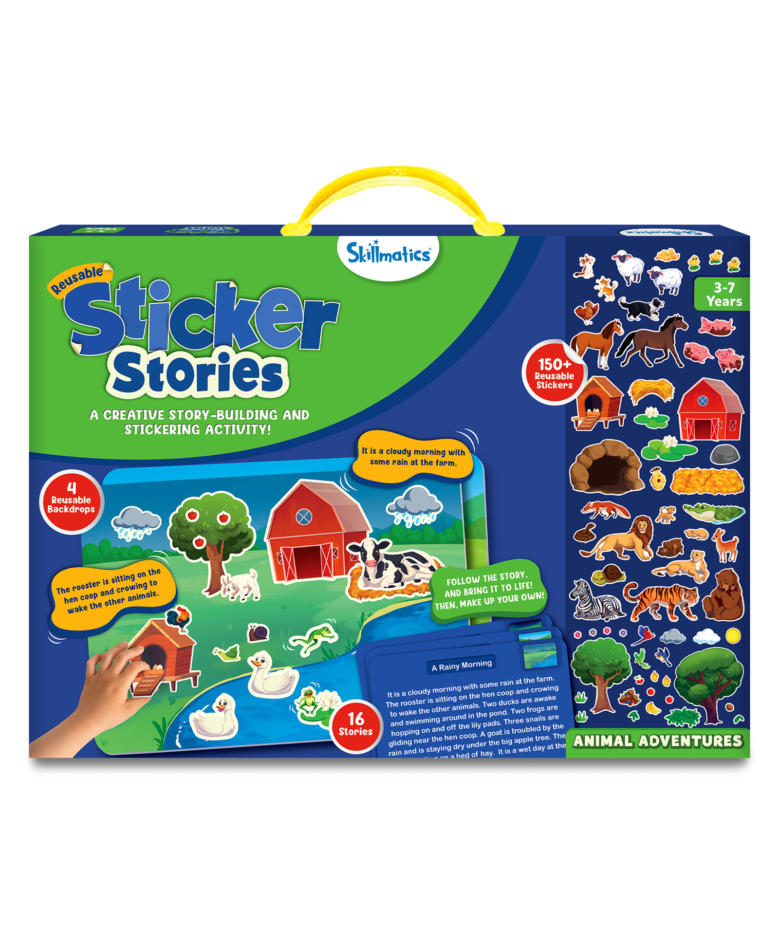 Skillmatics Art & Craft Activity - Sticker Stories Animal Adventures, Reusable Sticker Art, DIY Craft Kits, Creative Storytelling Kit, Educational Toy, Gifts for Ages 3 to 7-picture-14