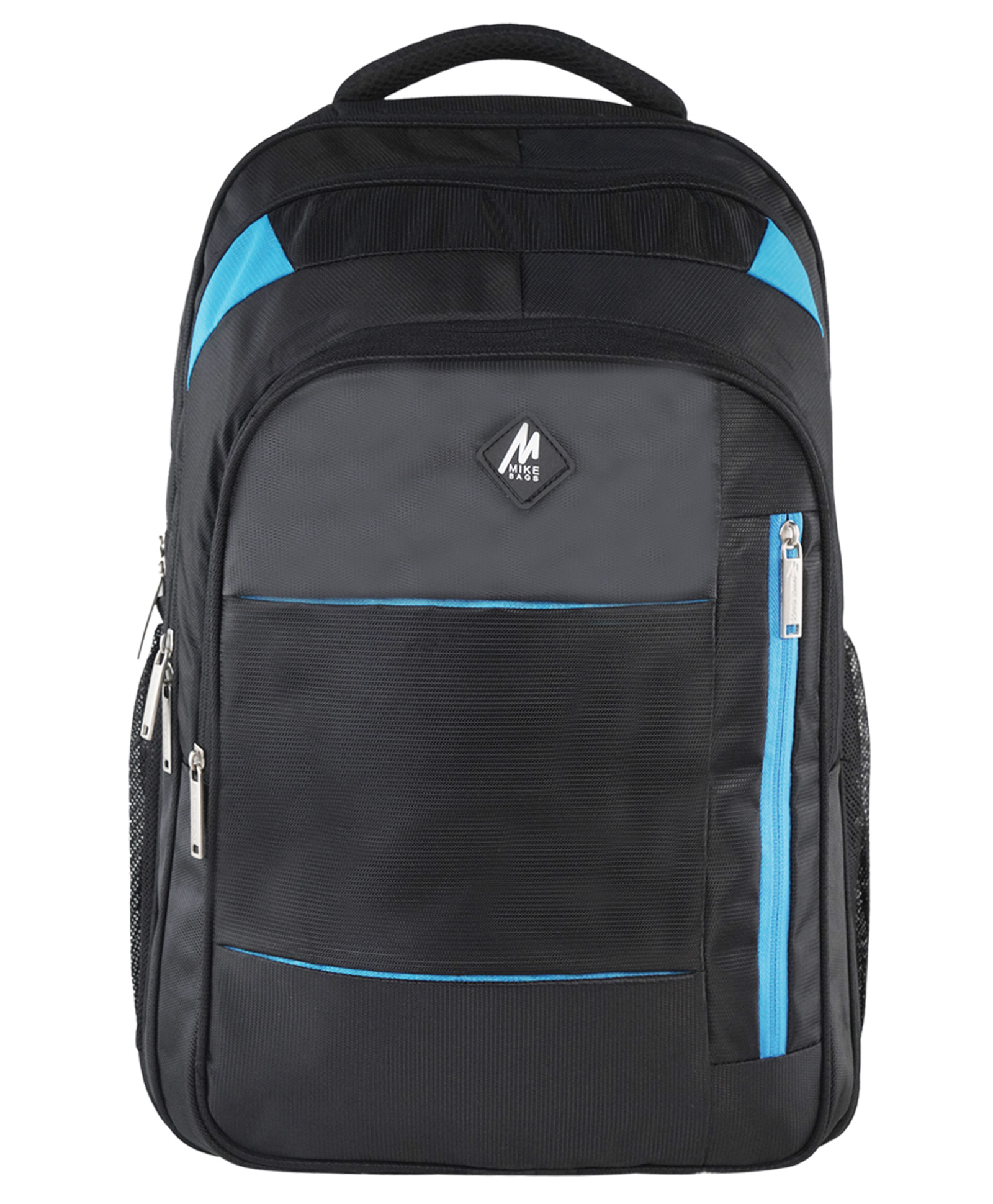 Mike Prestige Backpack Black & Teal Blue - Height 19 Inches.Capacity 41L-image-2