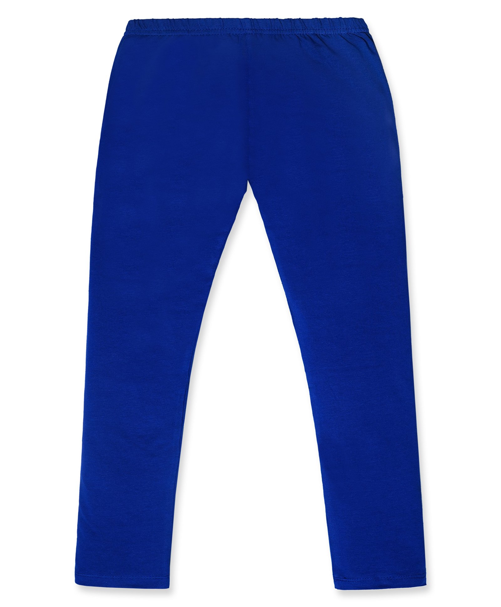 Nino Togs Cotton Lycra Solid Leggings - Blue-image-45