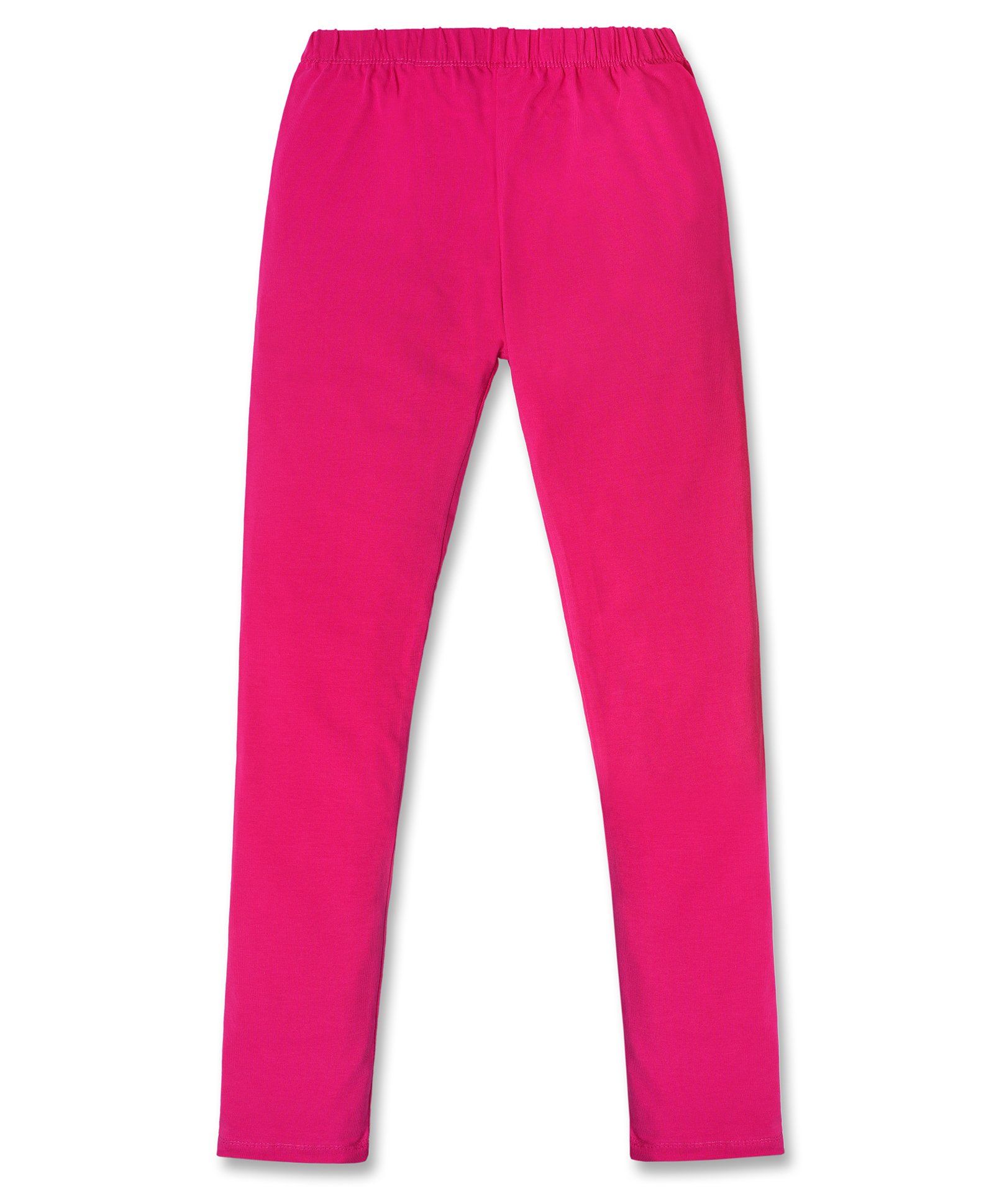 Nino Togs Cotton Lycra Solid Leggings - Pink-image-18