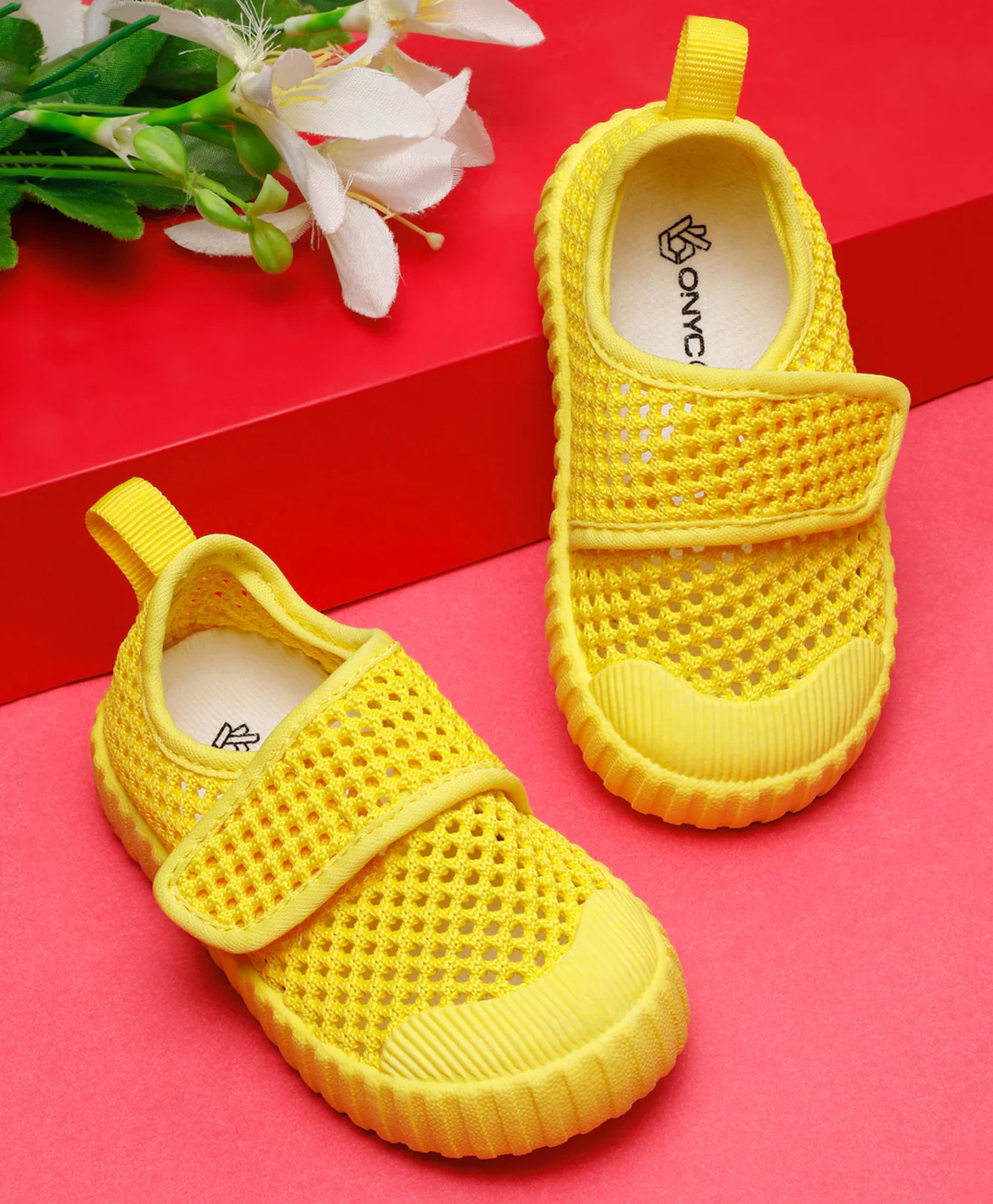ONYC Solid Perforated Shoes - Yellow-image-45