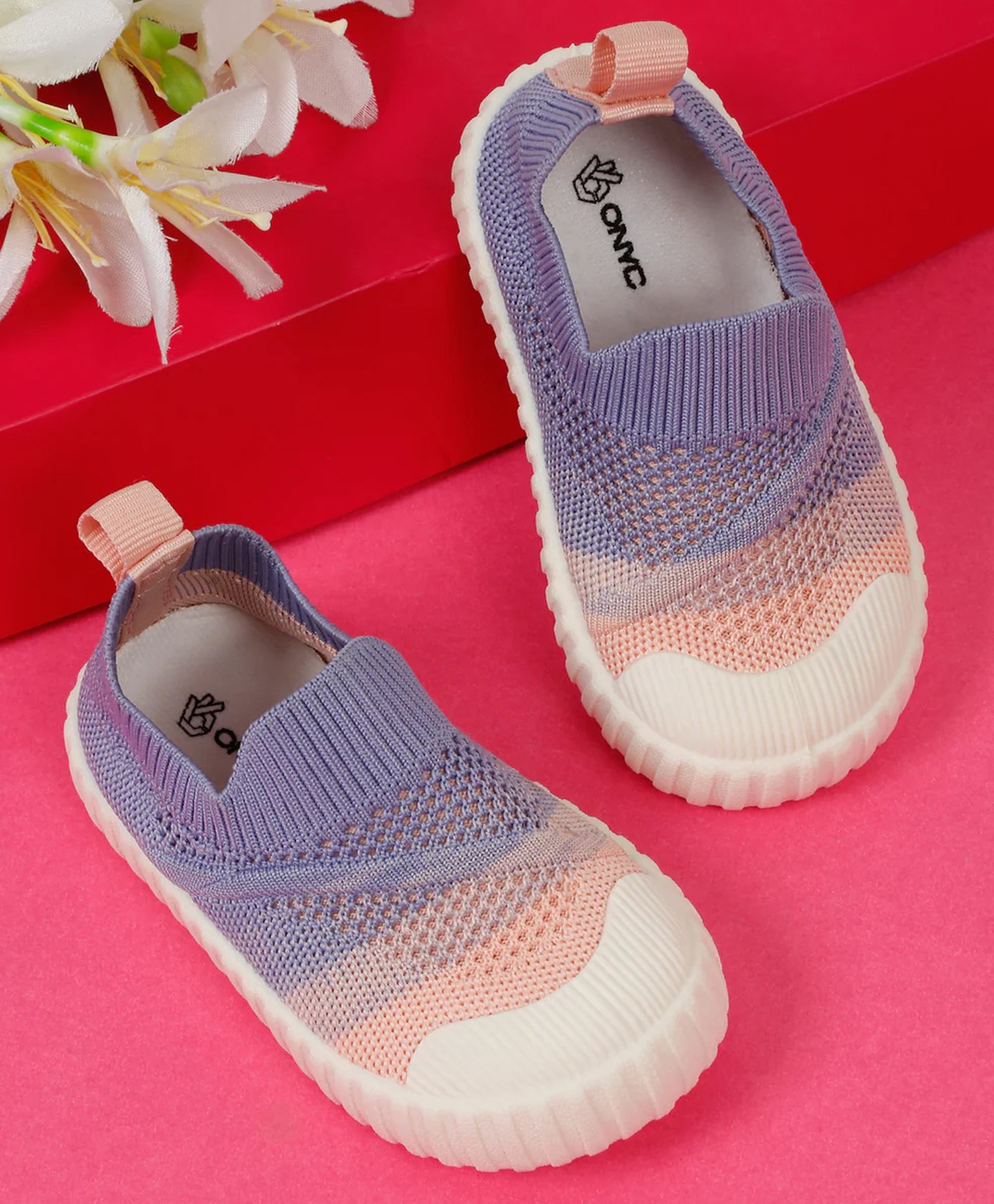 ONYC Mesh Detailed & Colour Blocked Shoes - Purple-picture-28