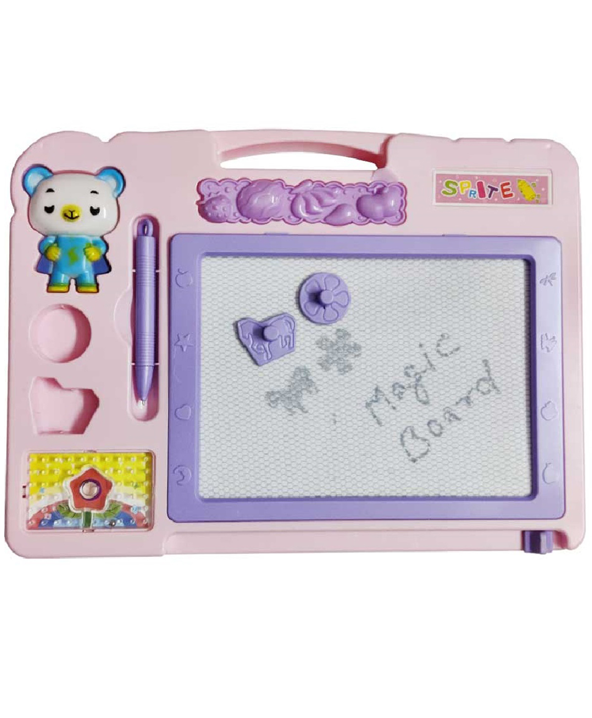 new pinch New PinchDouble Side Magic Slate with Black Slate Chalk Board Drawing,Writing and Magic Slate for Kids (color may vary )-picture-16