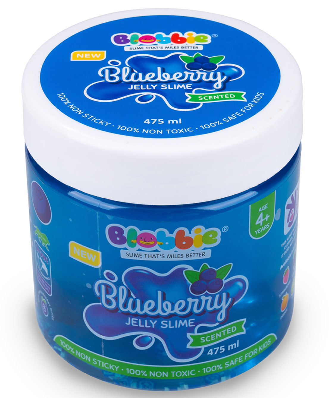 Blobbie Blueberry Fruit Jelly Slime 475 ml Big Jar-image-12