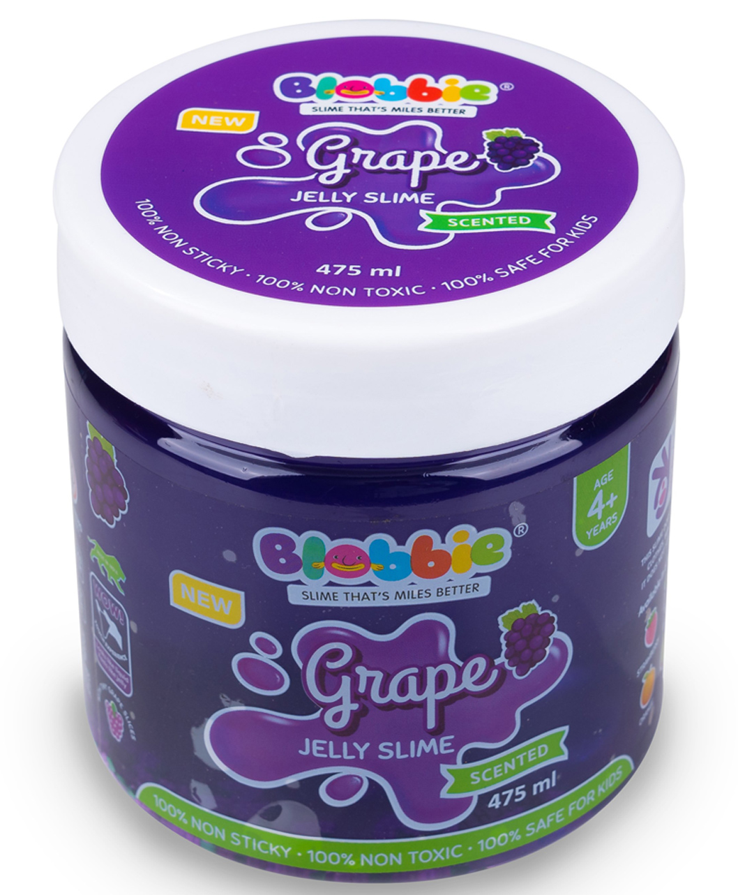 Blobbie Grape Fruit Jelly Slime 475 ml Big Jar-image-26