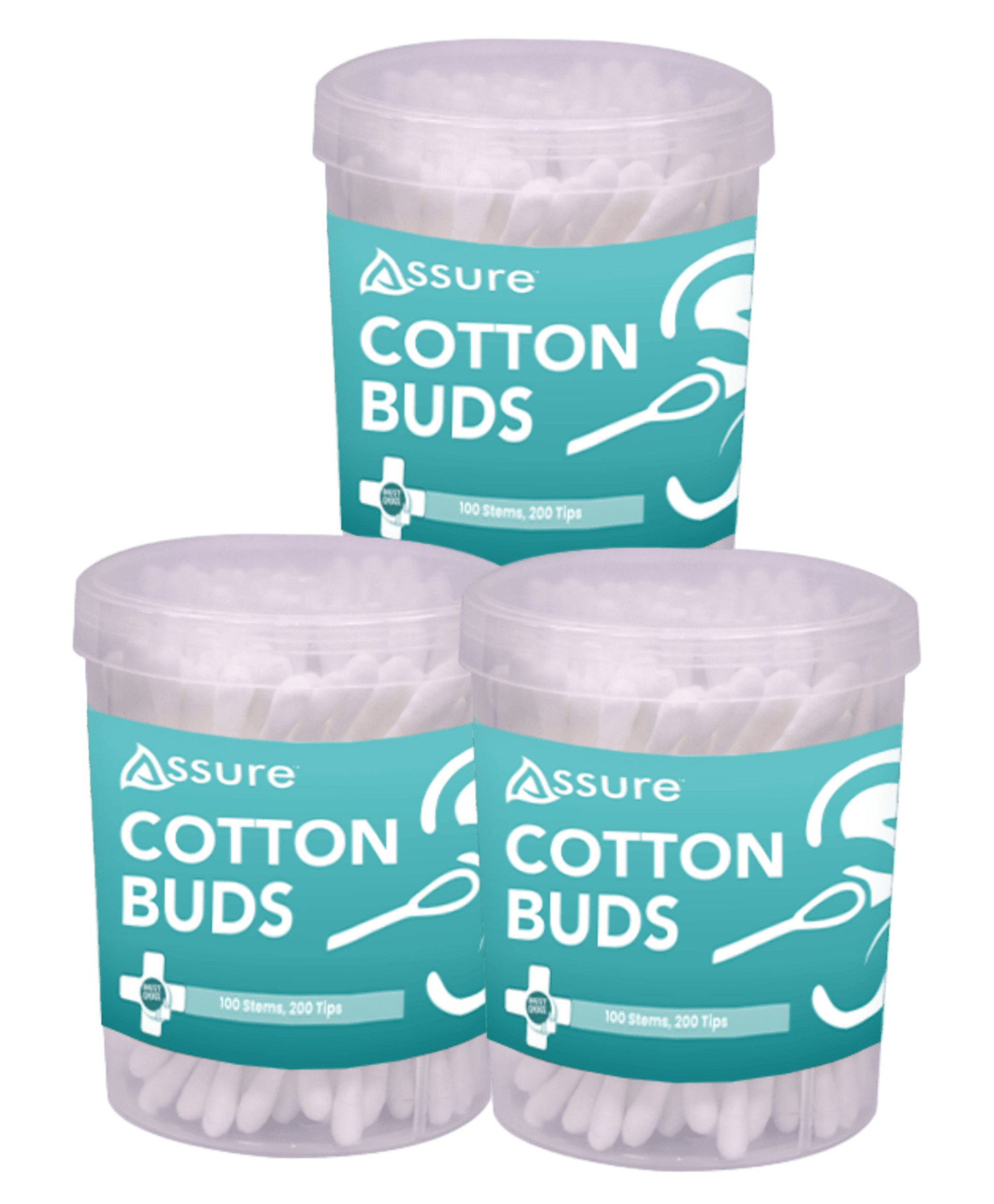 Assure Cotton Buds, Jar 100 Sticks Pack of 3-picture-22