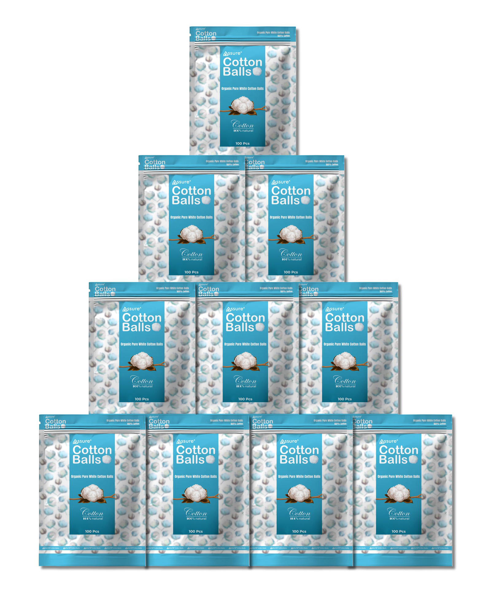 Assure Cotton Balls 100pc Pack of 10-image-34