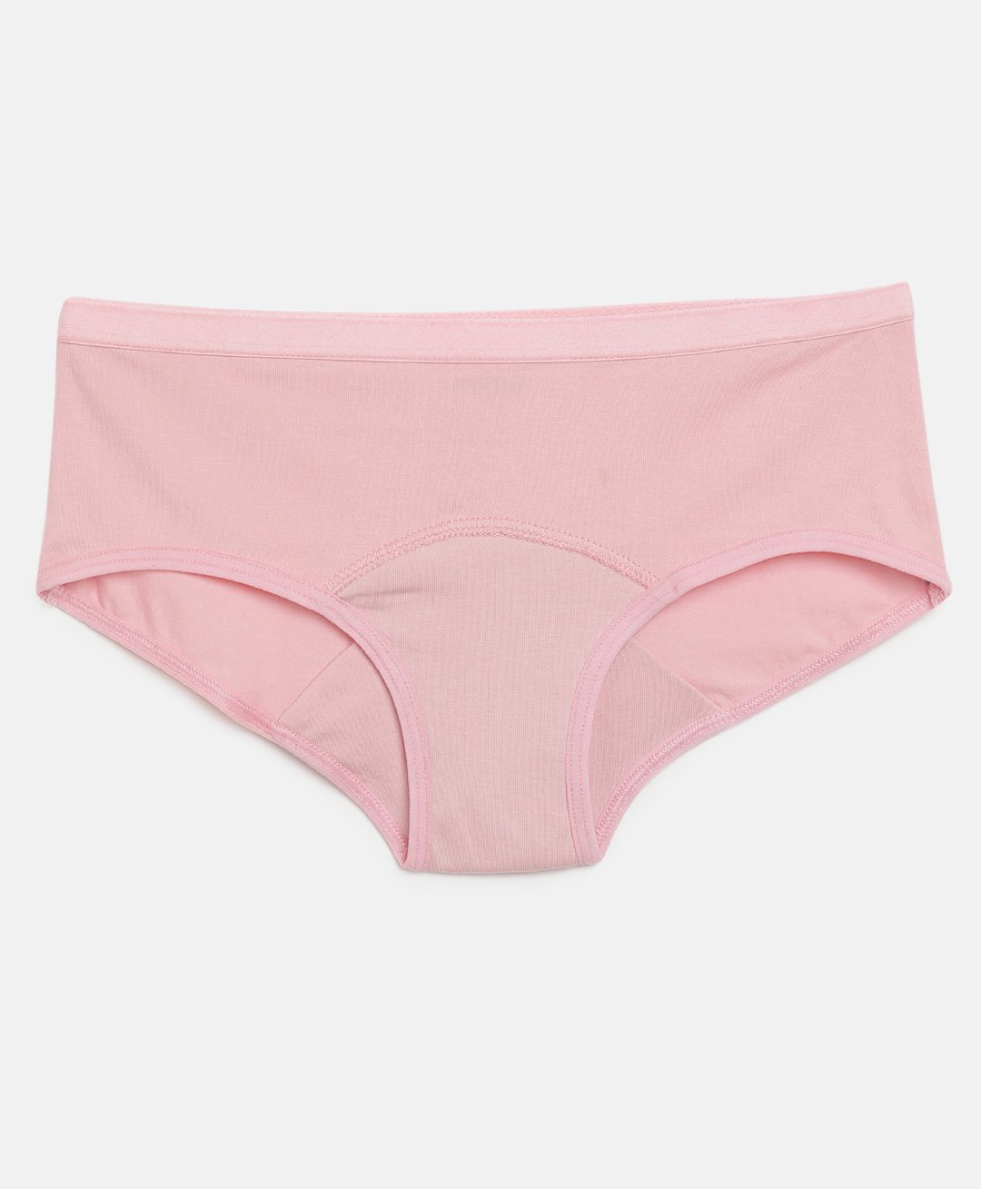 Mackly Cotton Elastane Solid Leak Proof Panty - Pink-image-36