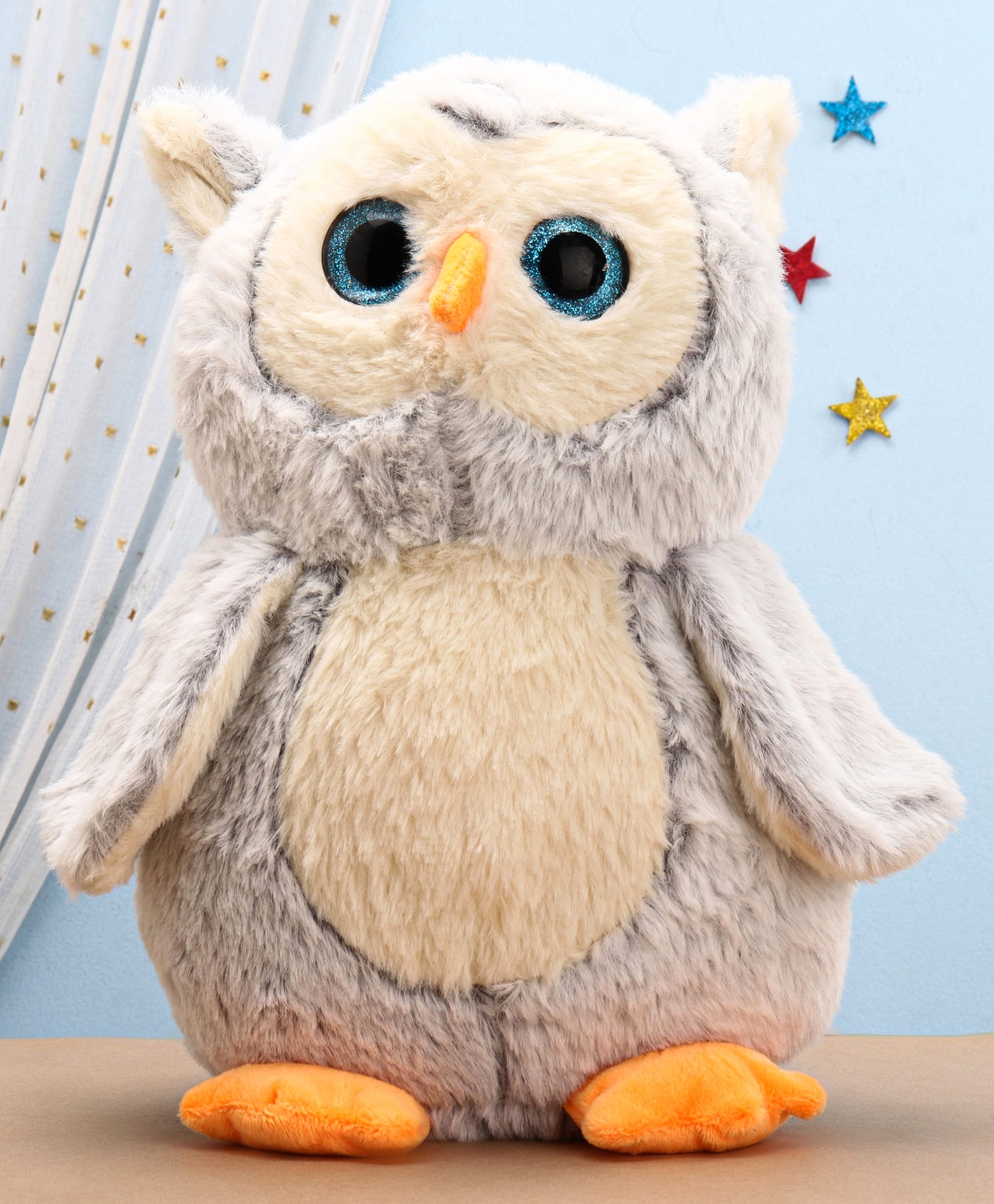 Toytales Owlie Soft ToyGrey - Height 32 cm-image-39