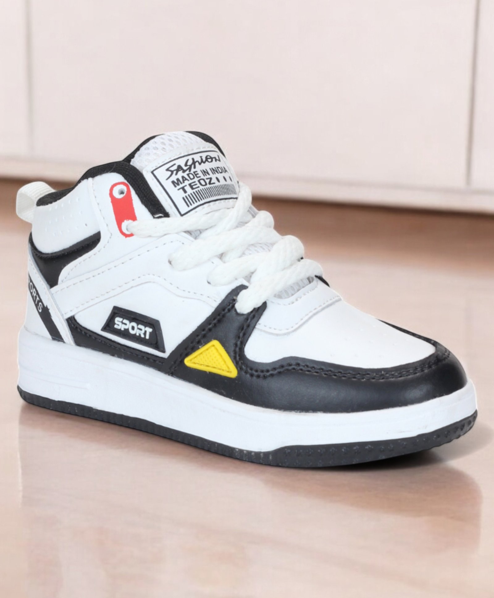 Lil Lollipop Sport Text Patch Detailed Lace Up Shoes - Black-picture-20