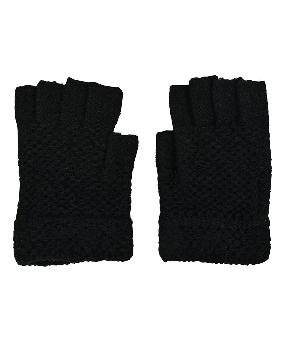 Kid-O-World Woollen Blend Solid Gloves - Black-image-21