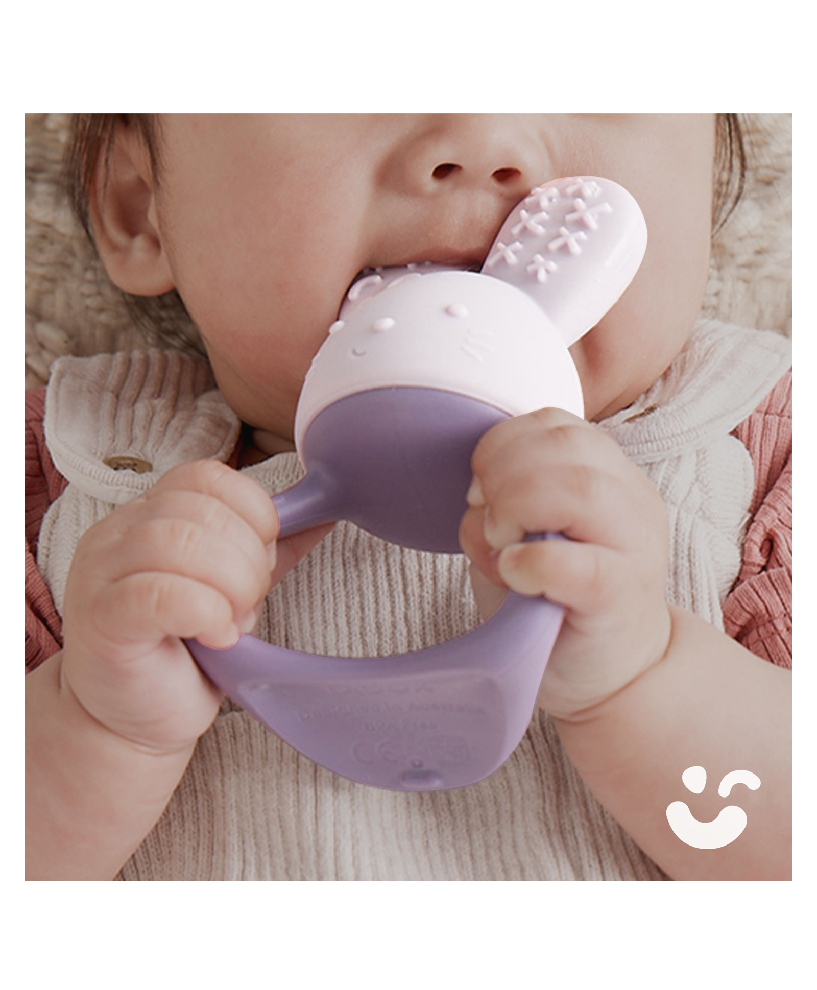b.box Chill + Fill Sensory Teether - Refillable Cooling Relief for Teething Babies - Textured Silicone, Easy-Grip - Peony Purple-picture-24