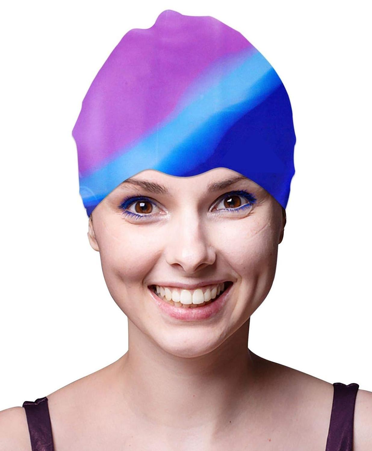 Sanjary Swimming Cap Water Sports for Long Hair Short Hair Swimming Cap Color May Vary-picture-38