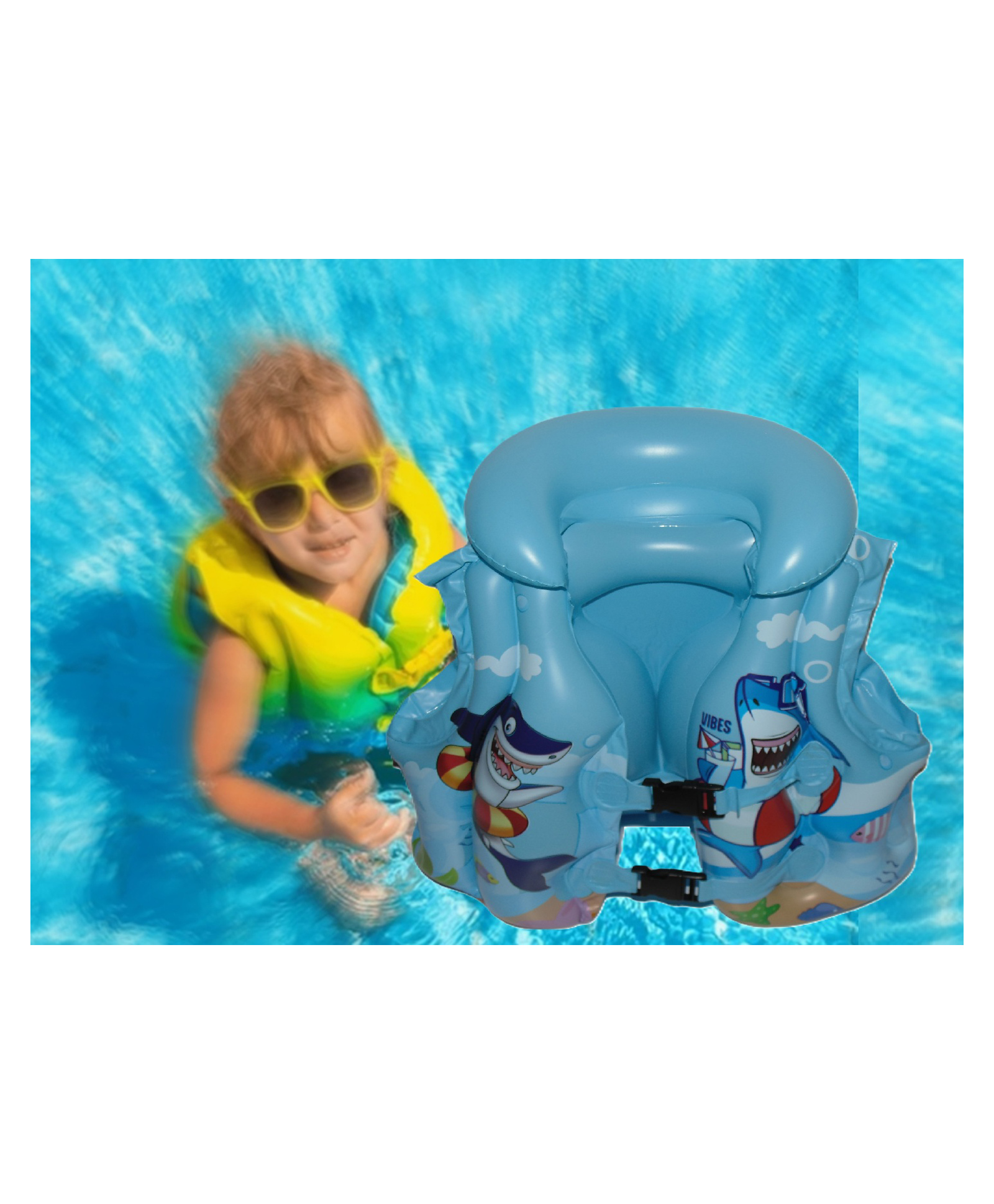 SANJARY Inflatable Swimming Jacket for kids and beginner Large Size Color design May Vary-picture-17