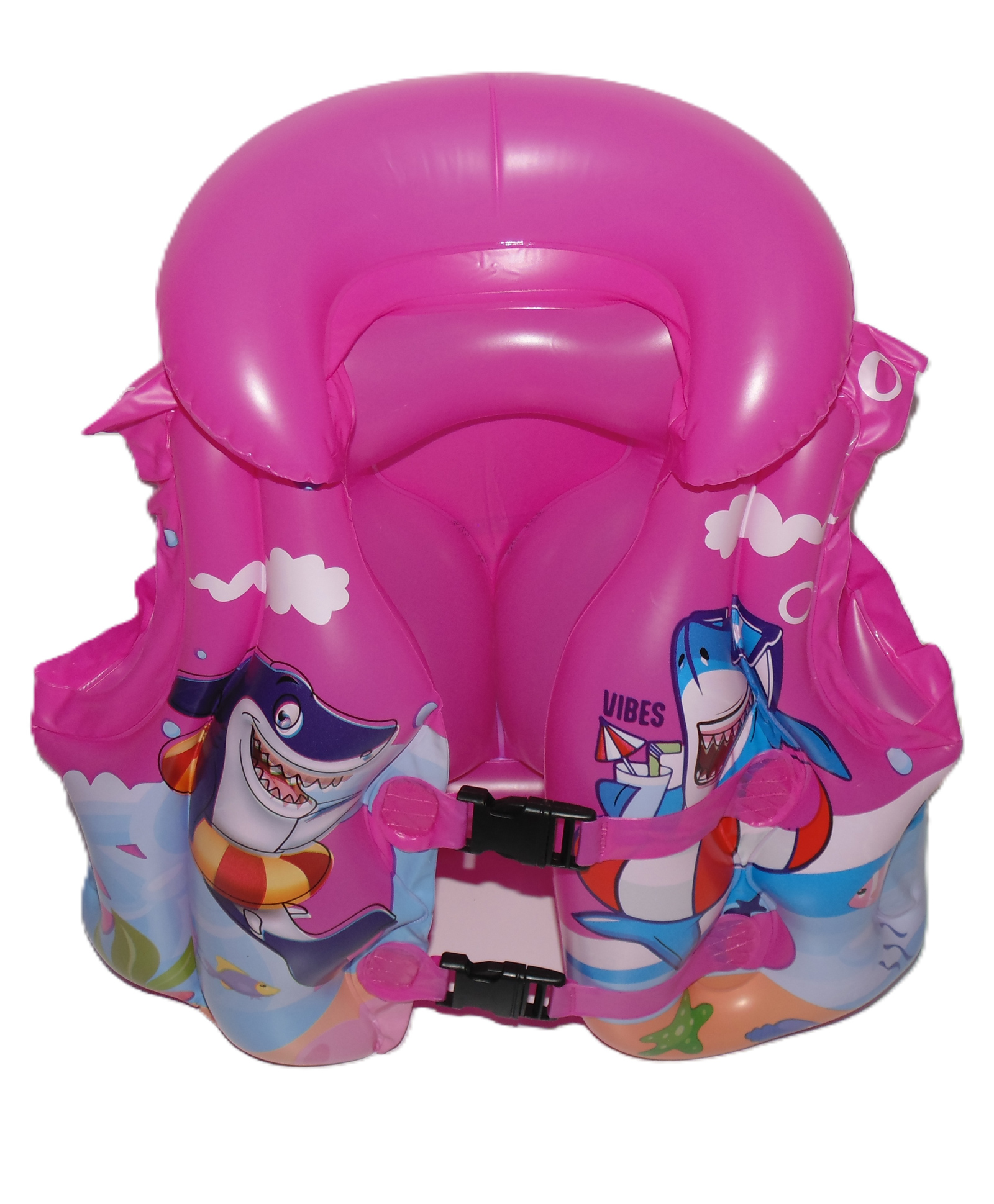 SANJARY Inflatable Swimming Jacket for kids & beginner Large Size Color design May Vary-image-5